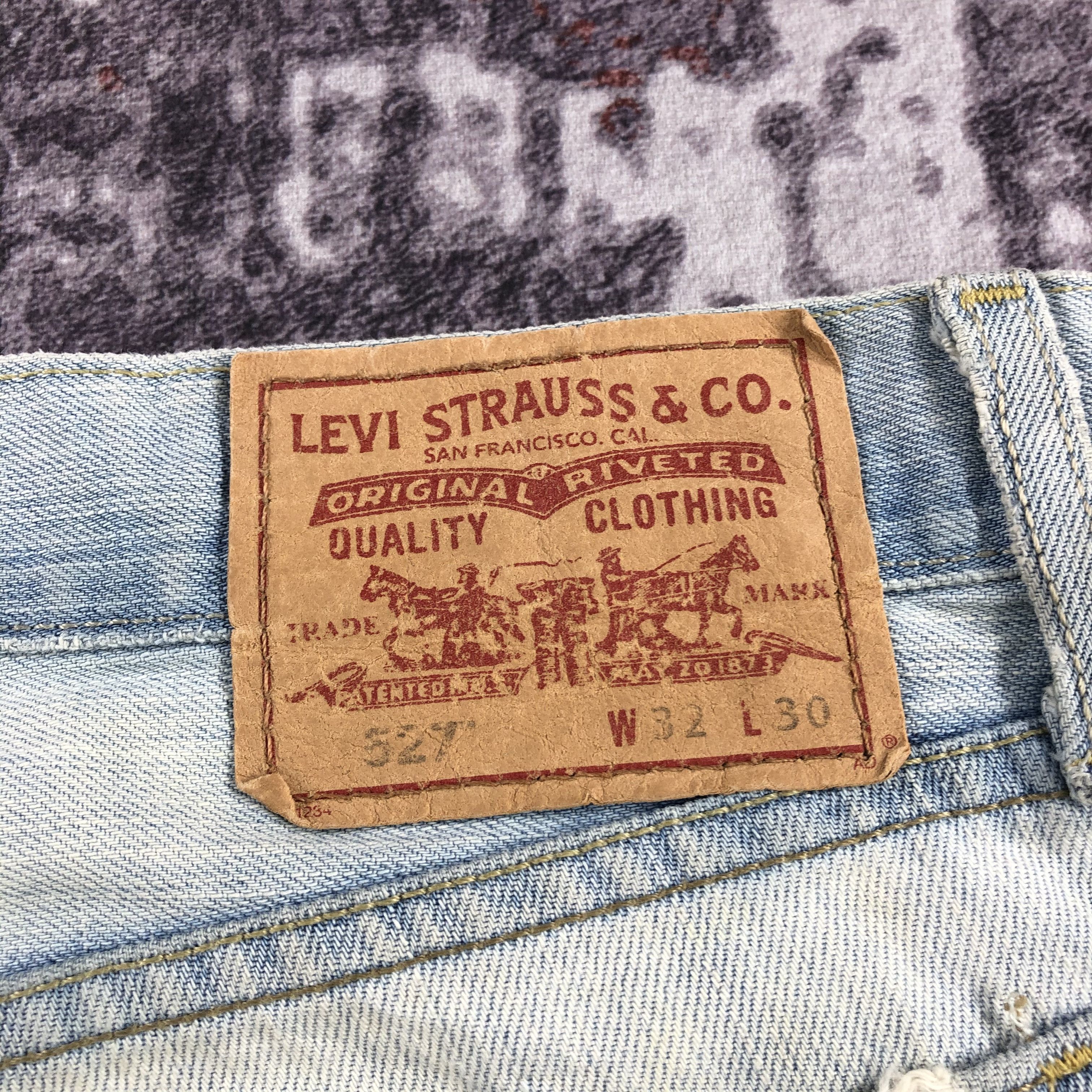 Levi's Vintage Light Wash Levis 527 Flare Jeans-JM2612 Size US 34 / EU 50 - 7 Thumbnail