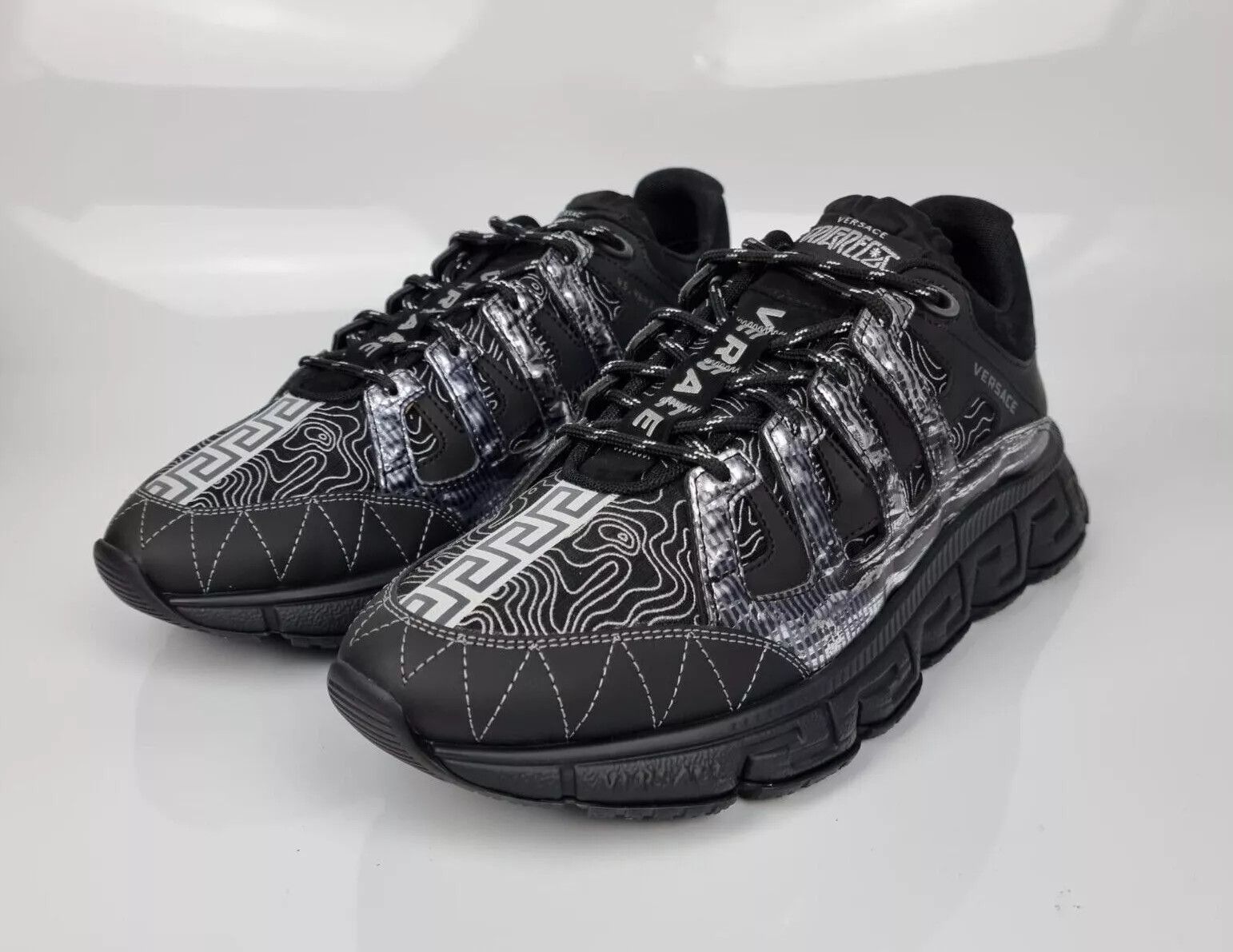 Versace Trigreca Black Sneakers New