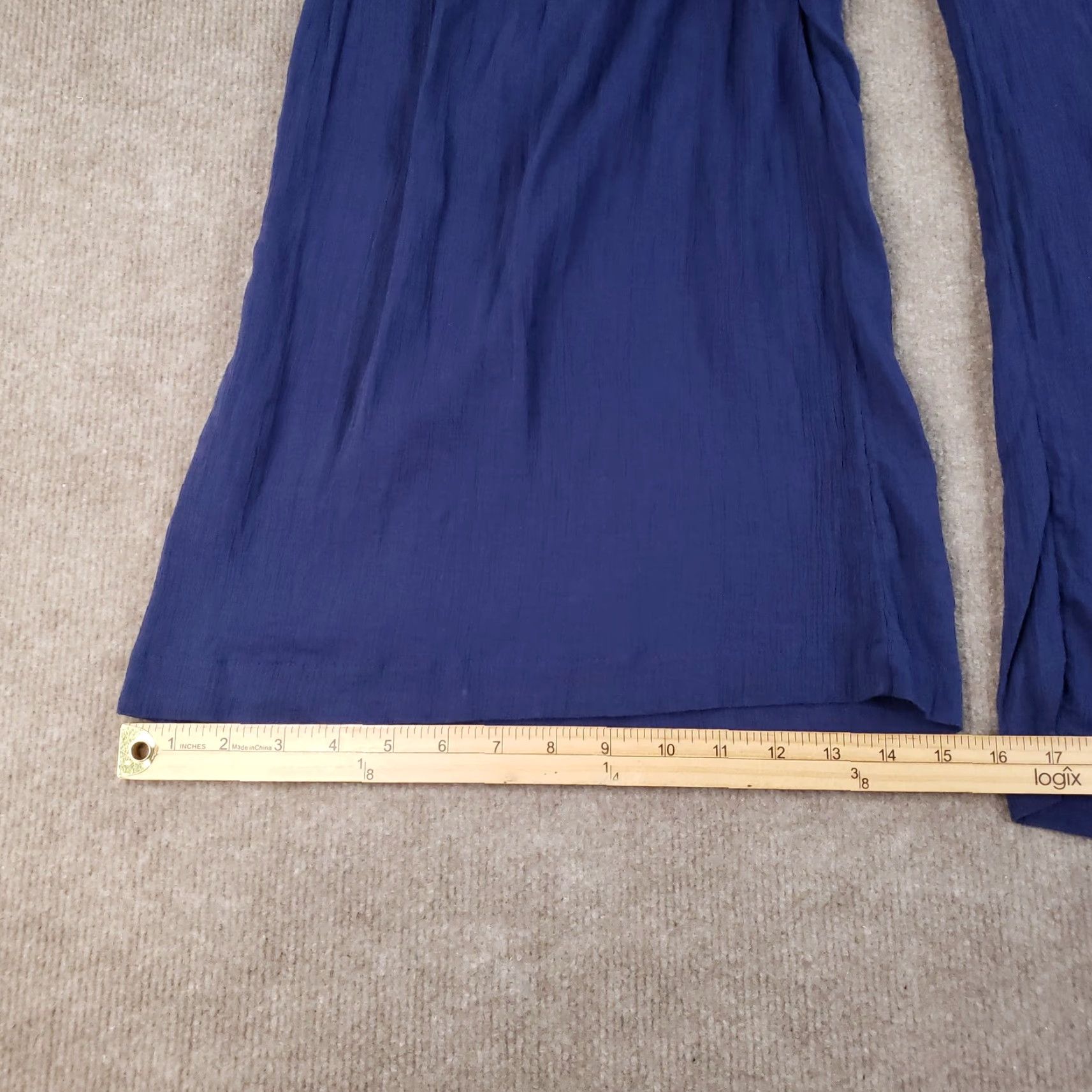 Mara Hoffman Mara Hoffman Swim Jumpsuit Womens Small Blue Organic Cotton Sleeveless Wide Leg Beach Bohemian Size 28" / US 6 / IT 42 - 3 Thumbnail