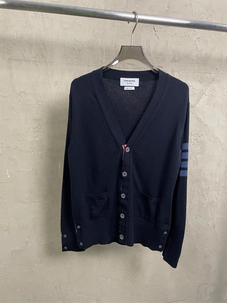 Thom Browne Thom Browne Blue sweater Size US M / EU 48-50 / 2 - 1 Thumbnail