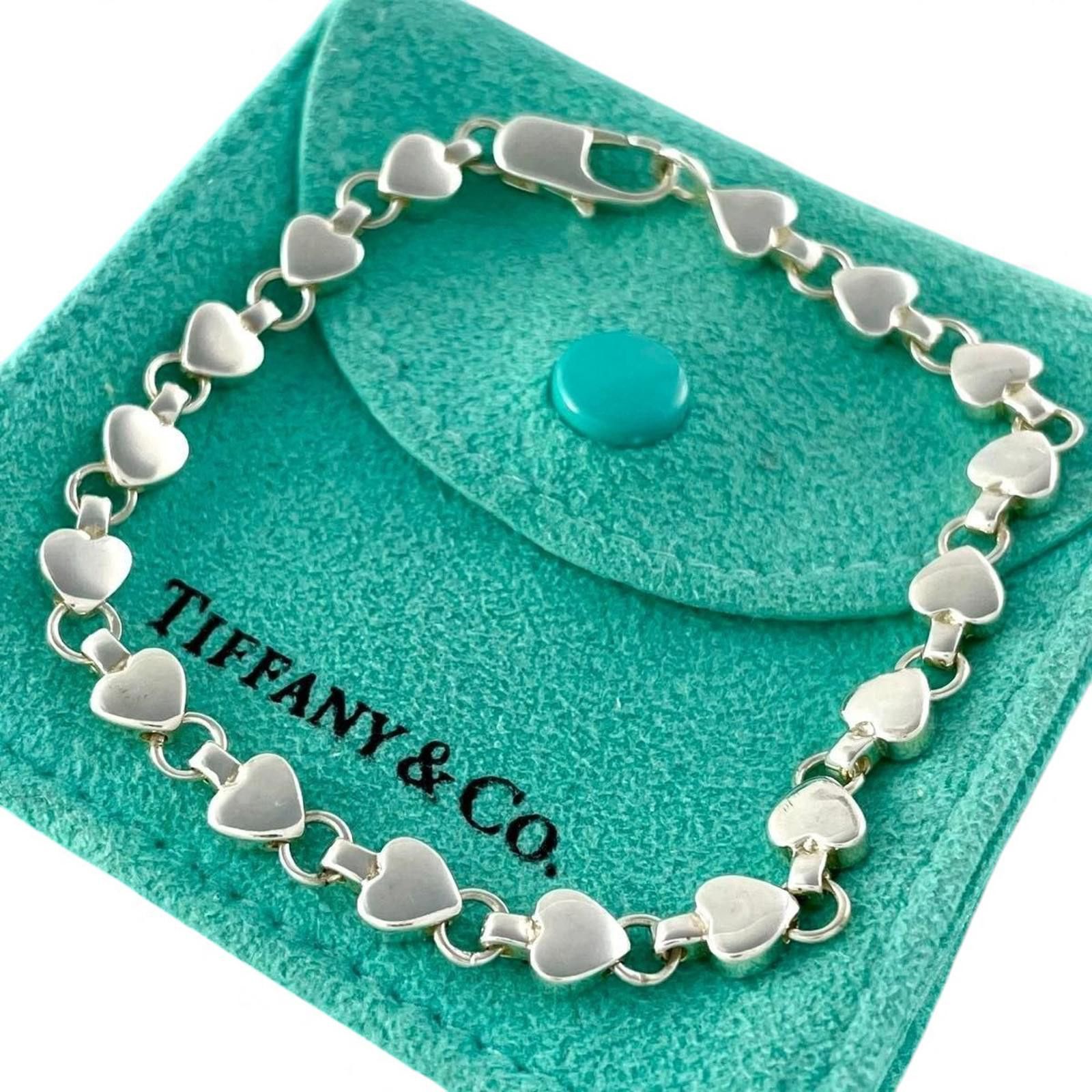 Tiffany & Co. Tiffany & Co. - Silver Heart Link Bracelet Size ONE SIZE - 5 Thumbnail