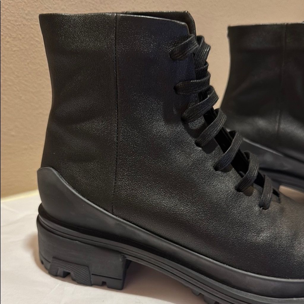 Rag & Bone NWOT Rag & Bone Black Soft Leather Combat Moto Boots Size US 8 / IT 38 - 6 Thumbnail
