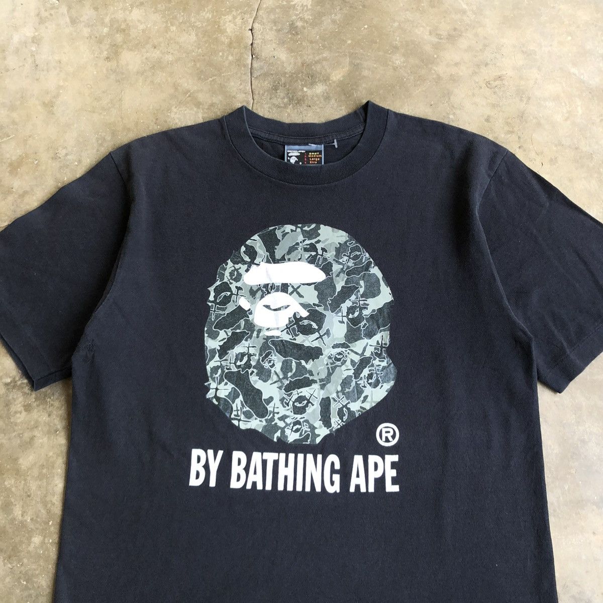 Bape Vintage Bape X Kaws Skullta Big Head Logo Nigo T-shirt Black Size US S / EU 44-46 / 1 - 2 Thumbnail
