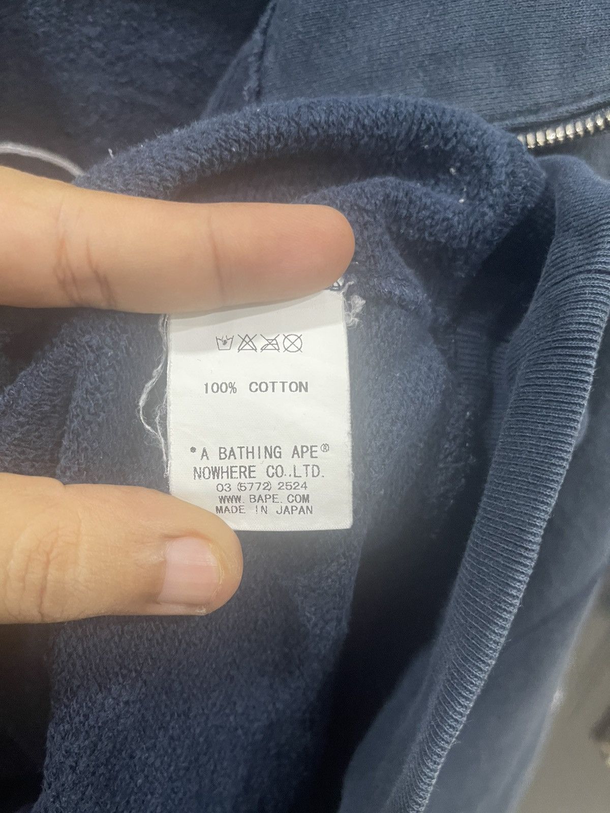Bape Bape Holstein Full Zip Hoodie Navy Cow A Bathing Ape Size US L / EU 52-54 / 3 - 8 Thumbnail