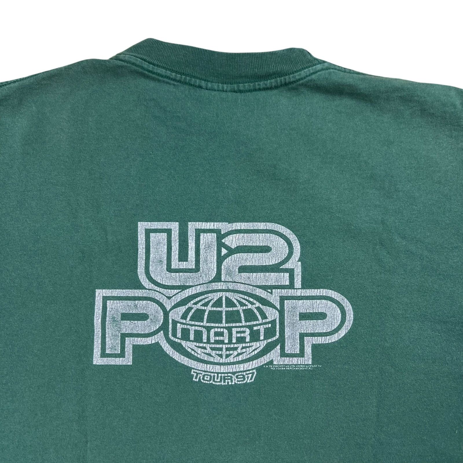 Band Tees × Vintage Vintage 1997 U2 Pop Mart album tour band faded tee (L) Size US L / EU 52-54 / 3 - 8 Thumbnail