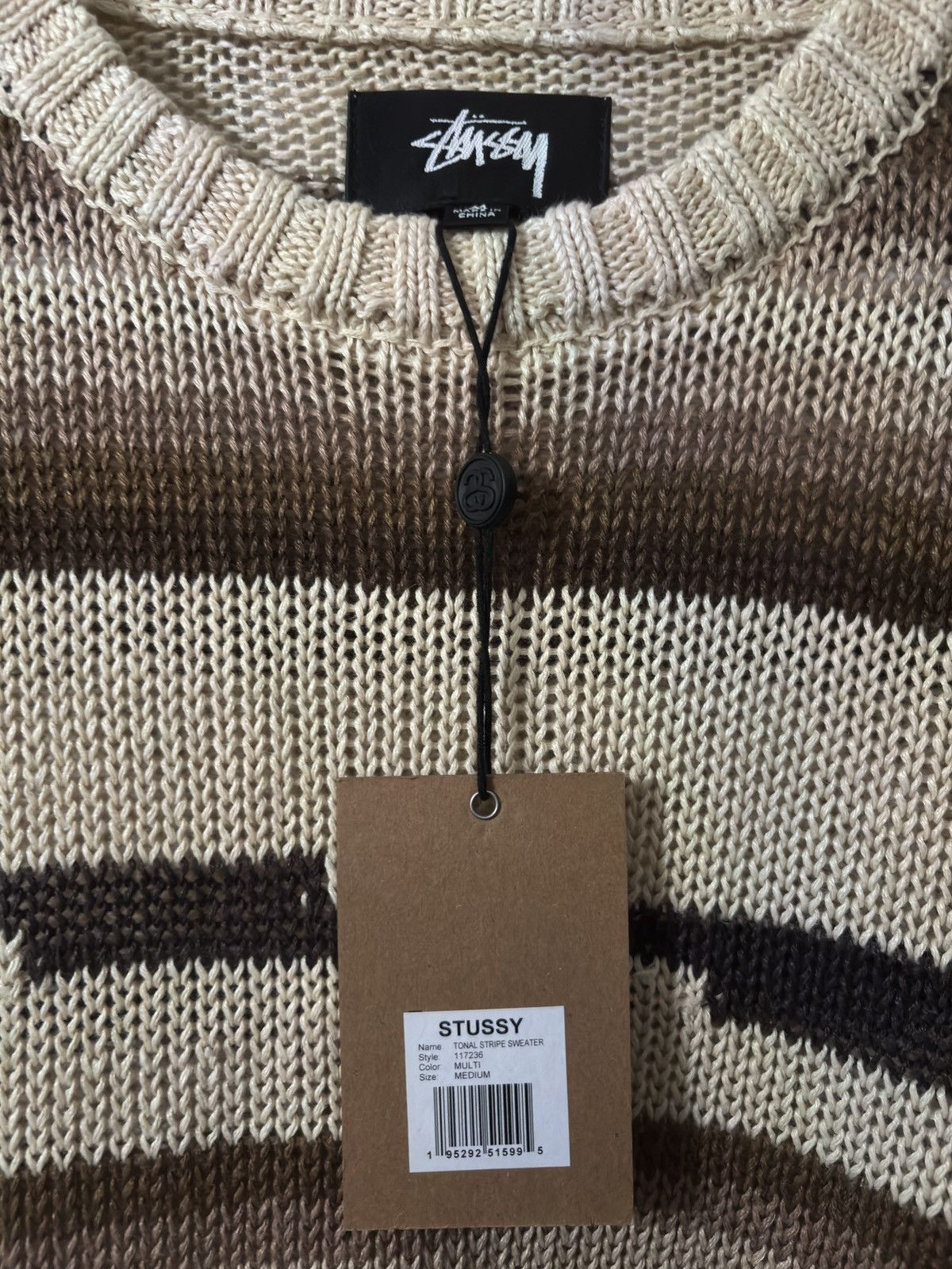 Stussy Stüssy Tonal Striped Sweater Size US M / EU 48-50 / 2 - 2 Thumbnail