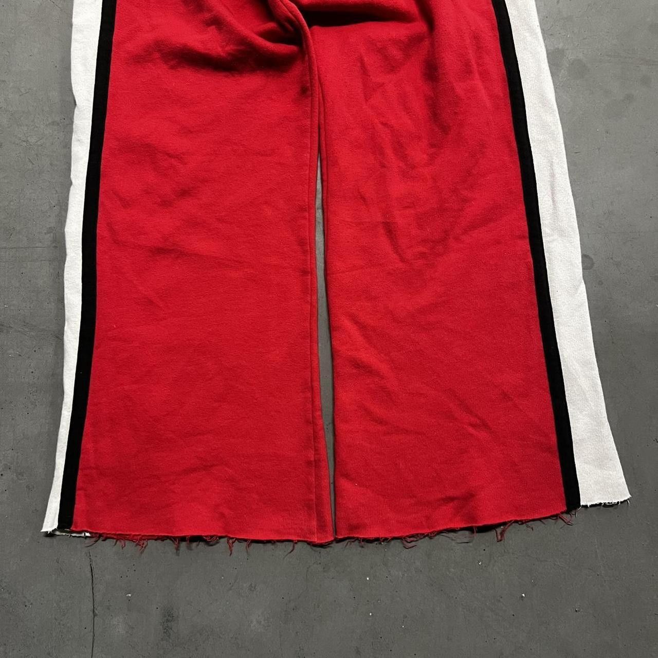 Pink Crazy Vintage Y2K/2000s Baggy Striped Red Pink Victorias Secret Essential Sweatpants with Pockets! Size US 36 / EU 52 - 4 Thumbnail