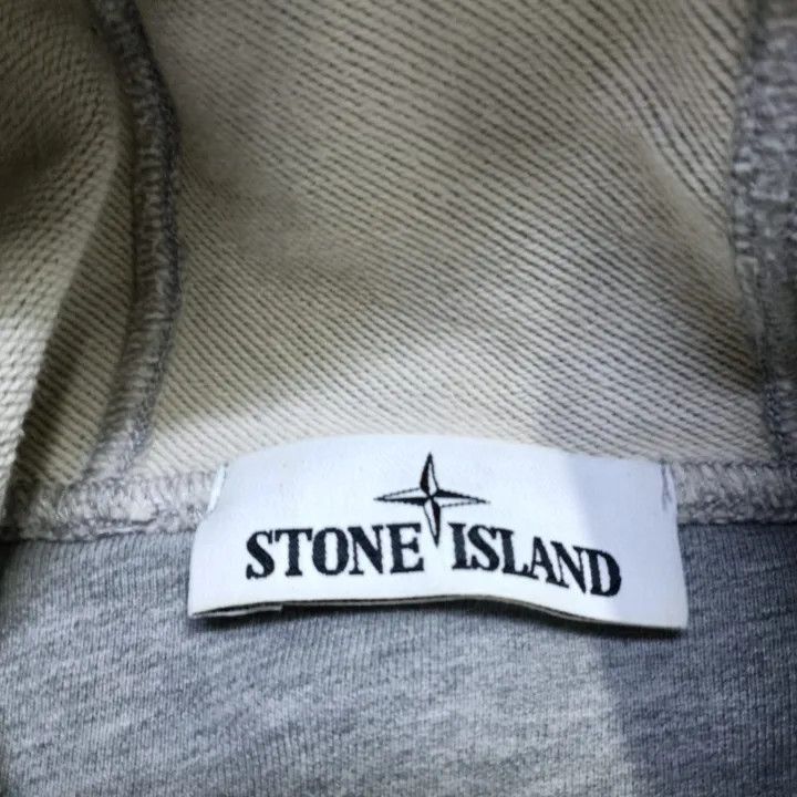 Stone Island Stone Island SS21 Grey Logo Hooded Sweatshirt -2506 Size US XL / EU 56 / 4 - 3 Thumbnail