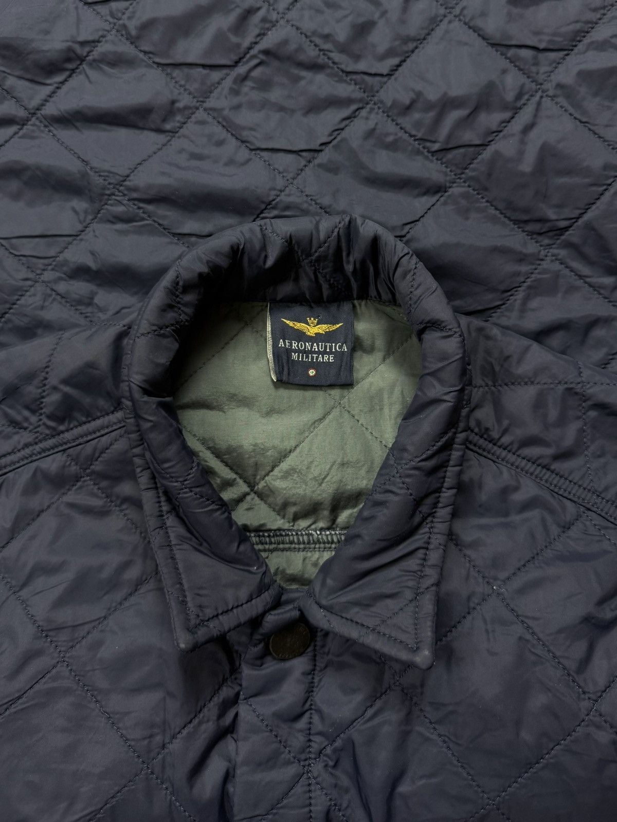 Aeronautica Militare Aeronautica Militare Quilted Logo Lightweight Shirt Jacket Size US L / EU 52-54 / 3 - 9 Thumbnail