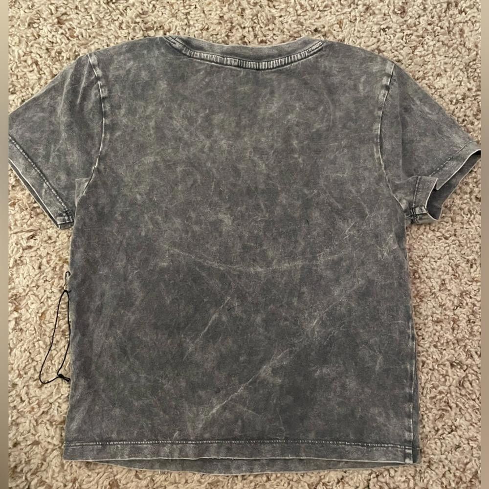 Designer “Feelings” Faded Cropped Top Size S / US 4 / IT 40 - 2 Thumbnail