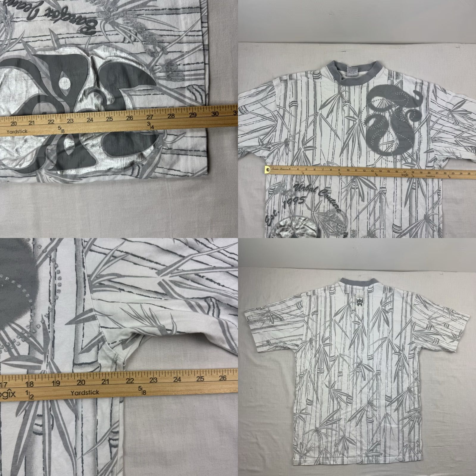 Denime VINTAGE Barefox T Shirt Men XL White Cotton Graphic Print Short Sleeve Crew Neck Hip Hop Y2K Summer 90s Size US XL / EU 56 / 4 - 9 Thumbnail