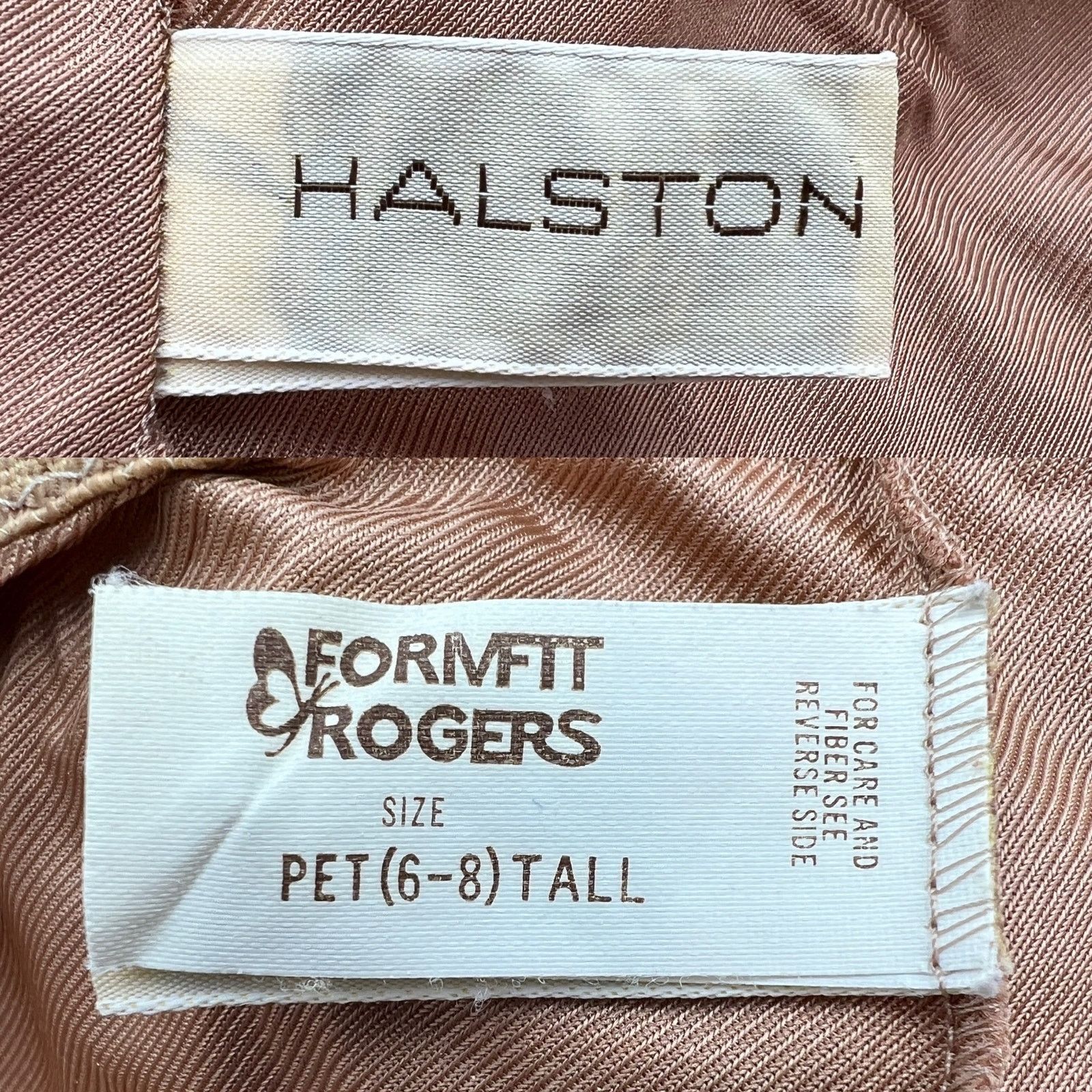 Halston Vintage 80s Halston Skirt Slip Lingerie Nude Size ONE SIZE - 3 Thumbnail