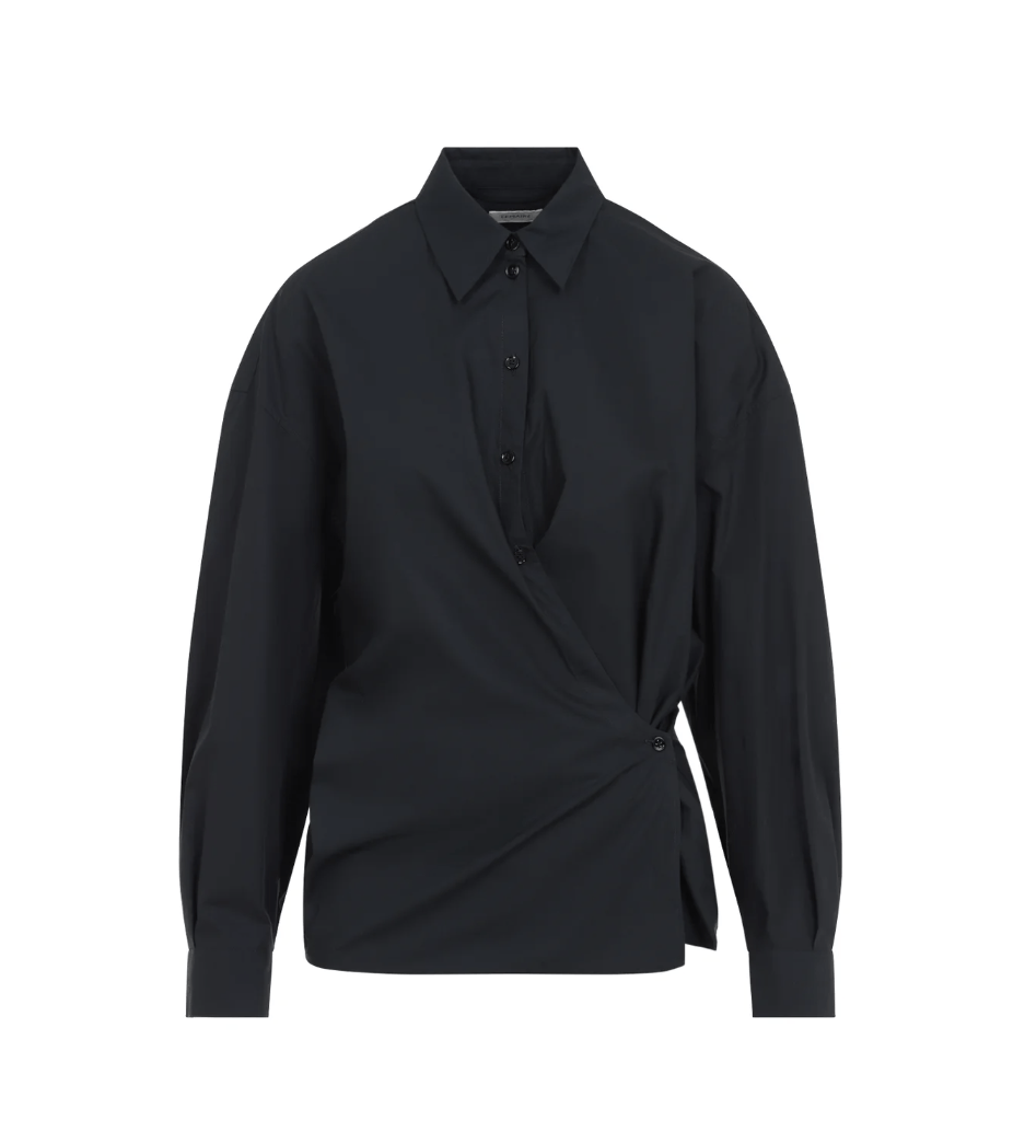 Lemaire LEMAIRE Twisted Shirt – Jet Black (Size S w Tag) Size S / US 4 / IT 40 - 5 Thumbnail