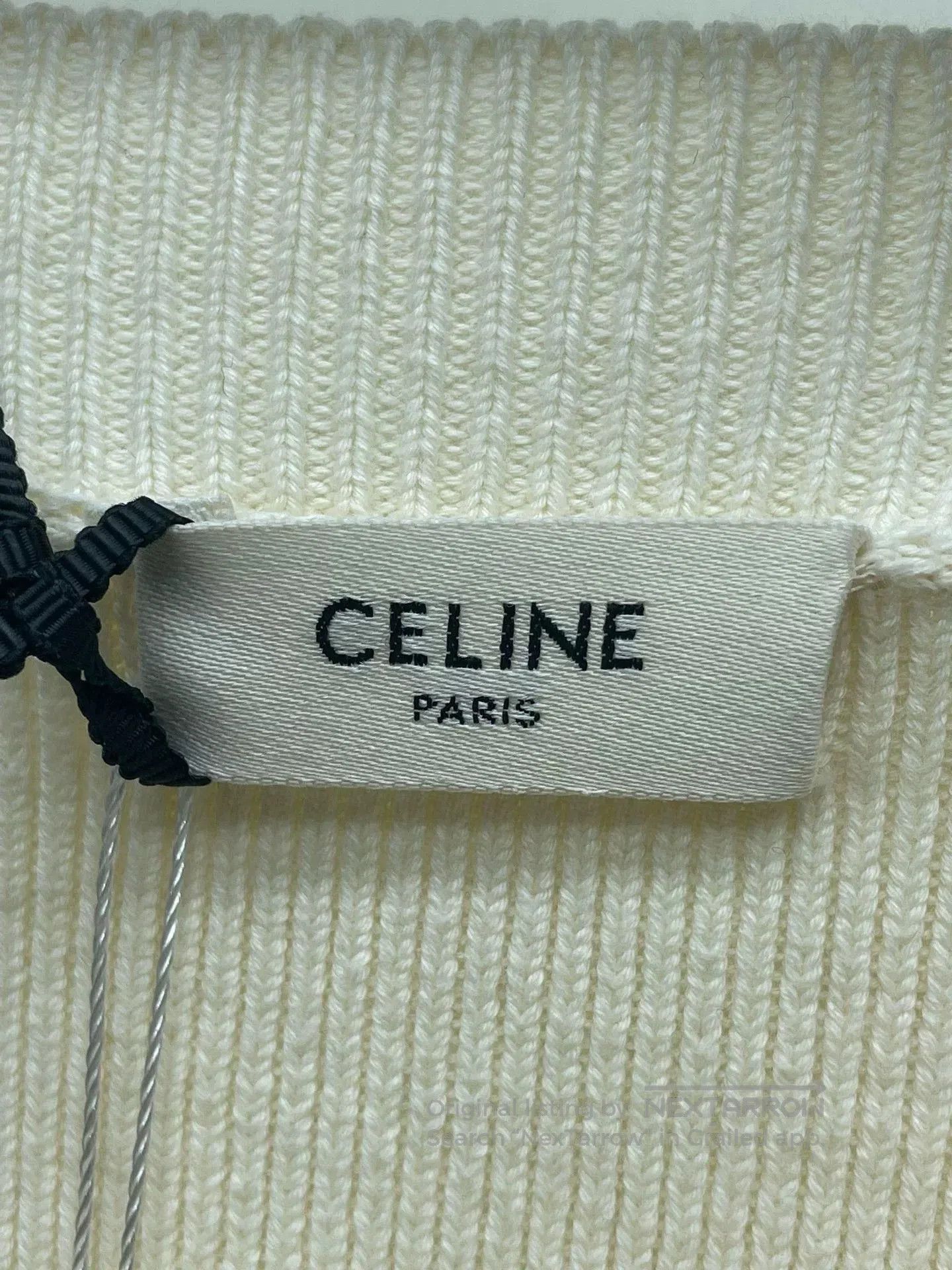 Celine Celine Beige Letter Knitted Sweater. Size S / US 4 / IT 40 - 4 Thumbnail