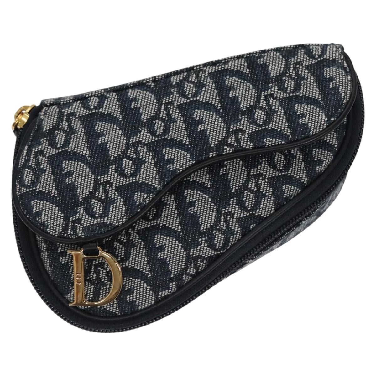 Dior Christian Dior Vintage Saddle Coin Purse Diorissimo Canvas Size ONE SIZE - 1 Thumbnail
