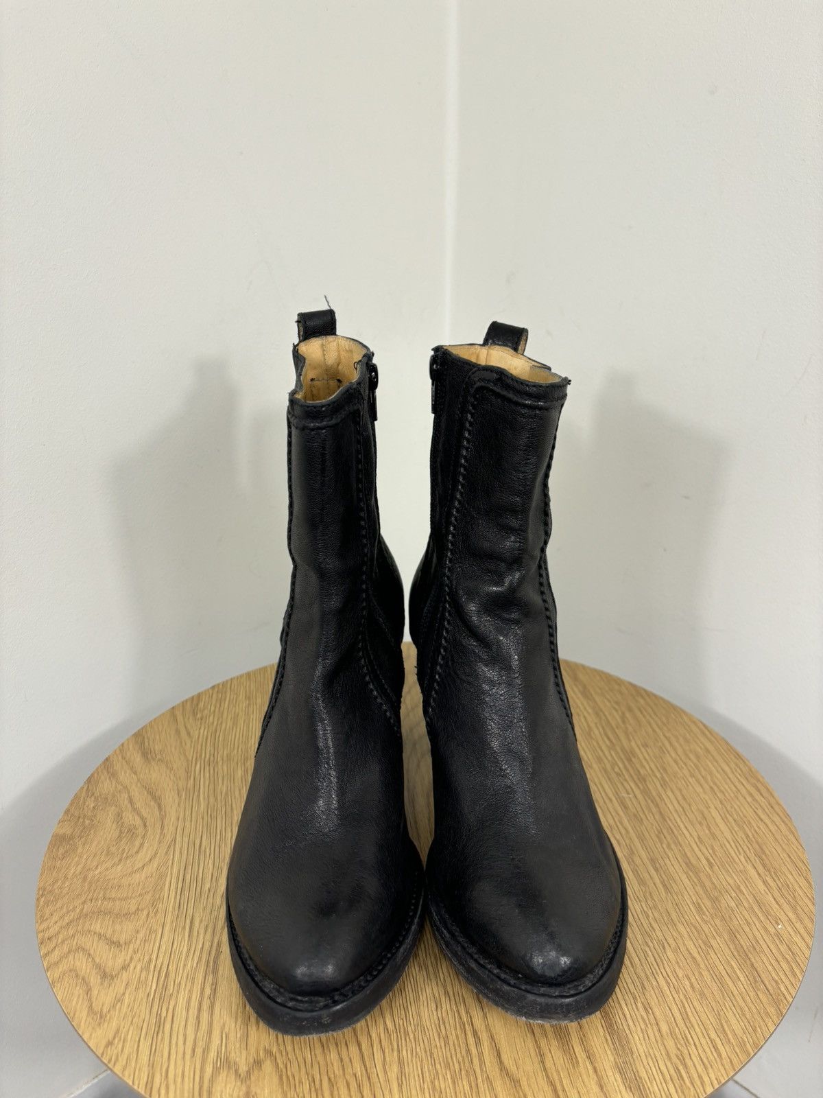 Sendra Sendra Vintage Women’s Avant Garde High Heeled Leather Boots Size US 8 / IT 38 - 6 Thumbnail