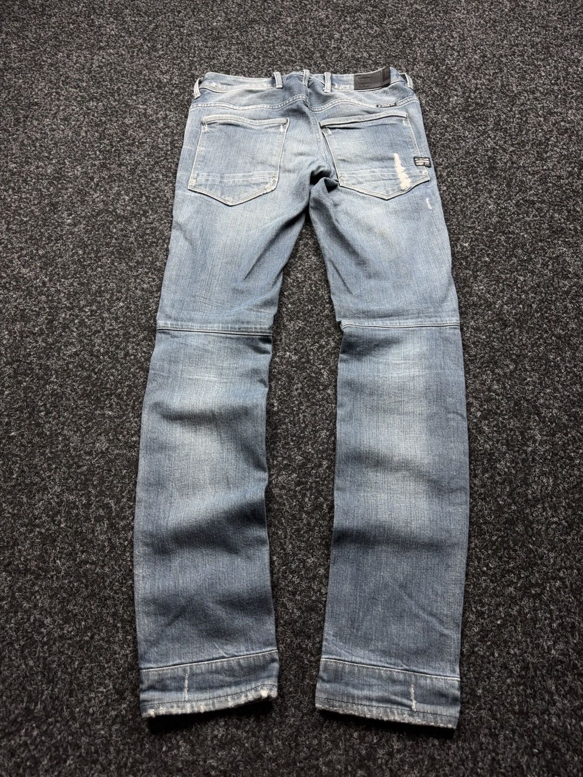 G-Star G-Star RAW Avant Garde Rock Punk 3D Distressed Biker Jeans Size 27" / US 4 / IT 40 - 12 Thumbnail