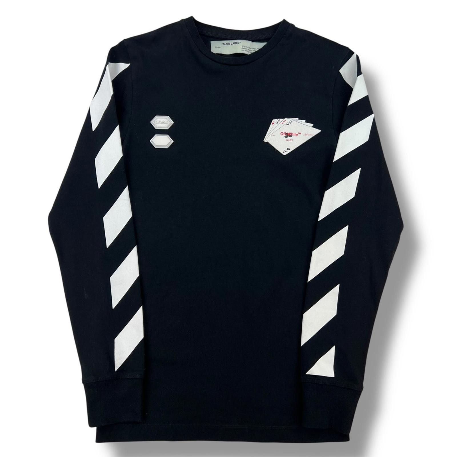 Off-White Off-White Hand Card Black Long Sleeve T Shirt Size US XS / EU 42 / 0 - 3 Thumbnail