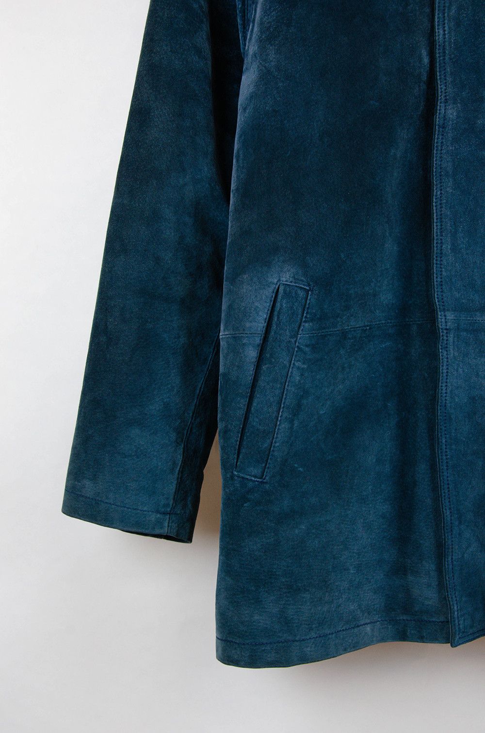 Balmain Balmain Paris Indigo Suede Leather Coat Size M Size US M / EU 48-50 / 2 - 3 Thumbnail