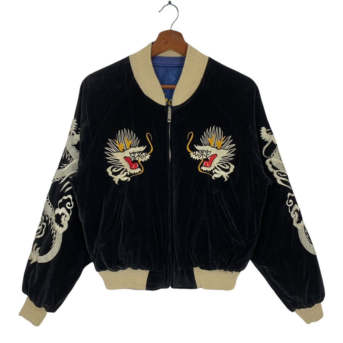Other Black Velvet Sukajan Jacket Reversible Jacket Size US M / EU 48-50 / 2 - 12 Thumbnail