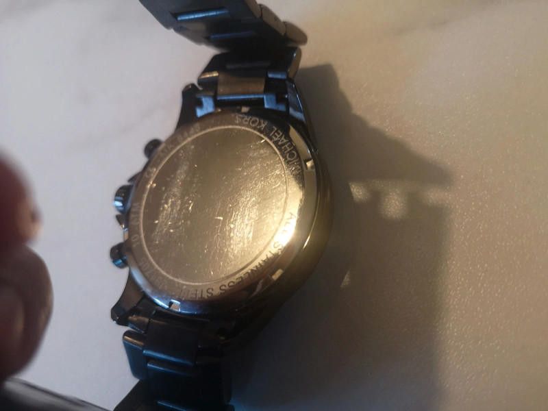 Michael Kors Michael kors navy dial black stainless steel bracelet watch Size ONE SIZE - 7 Thumbnail