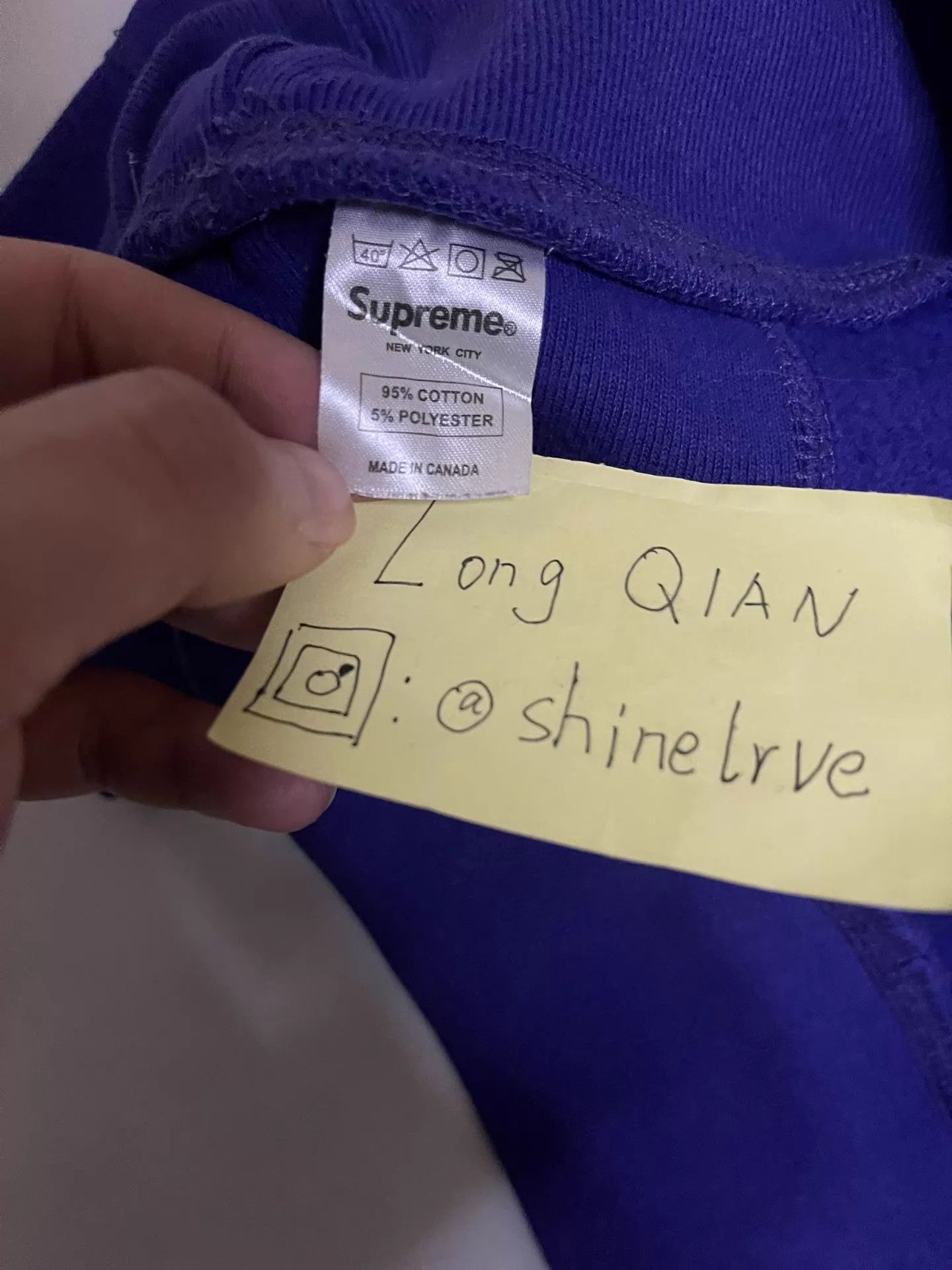 Supreme Supreme Box Logo Purple on Purple Crewneck L Size US L / EU 52-54 / 3 - 3 Thumbnail