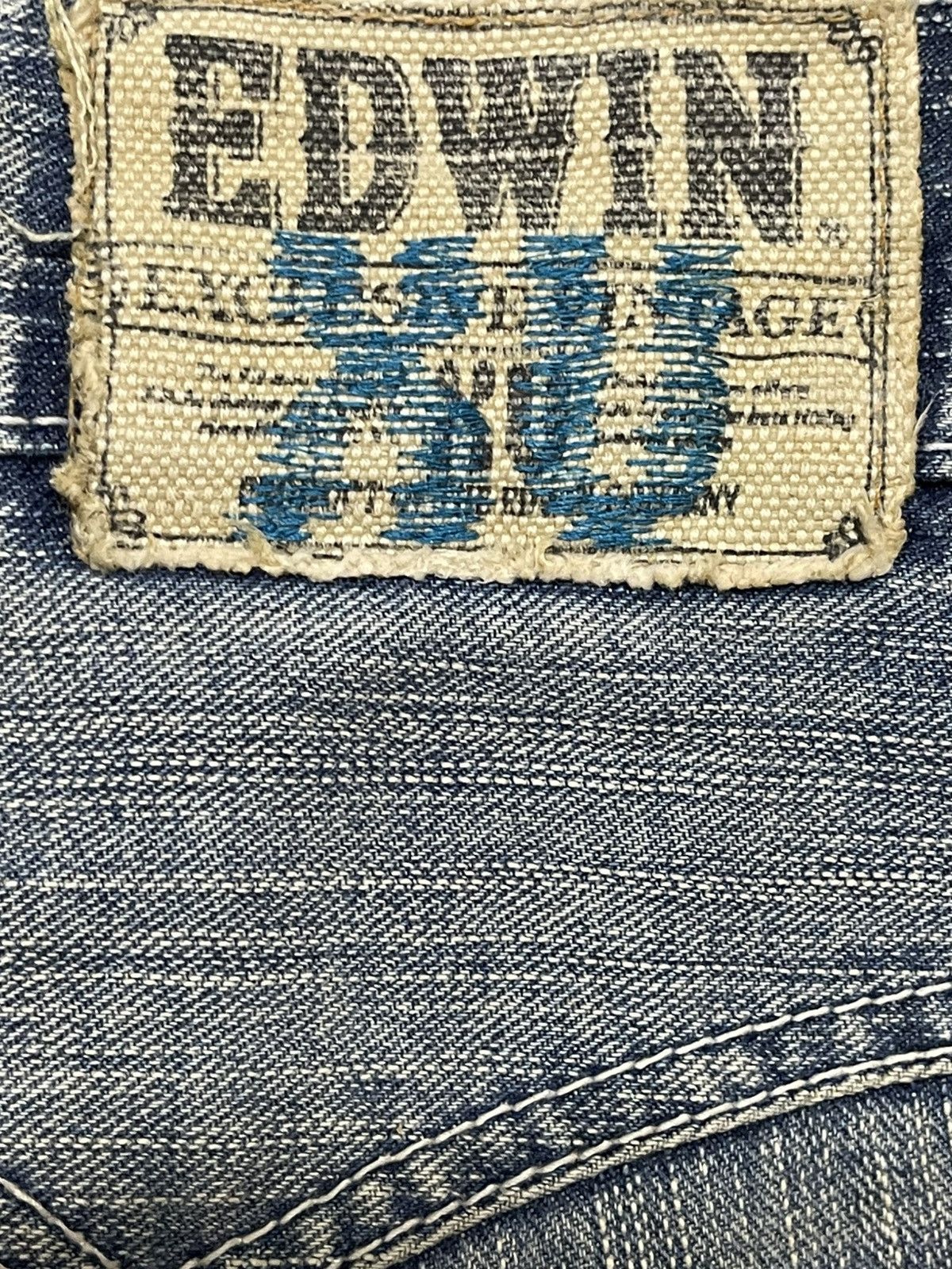 Edwin Edwin XV Exclusive Vintage Mud Wash Whisker Distress Loose Size US 34 / EU 50 - 9 Thumbnail