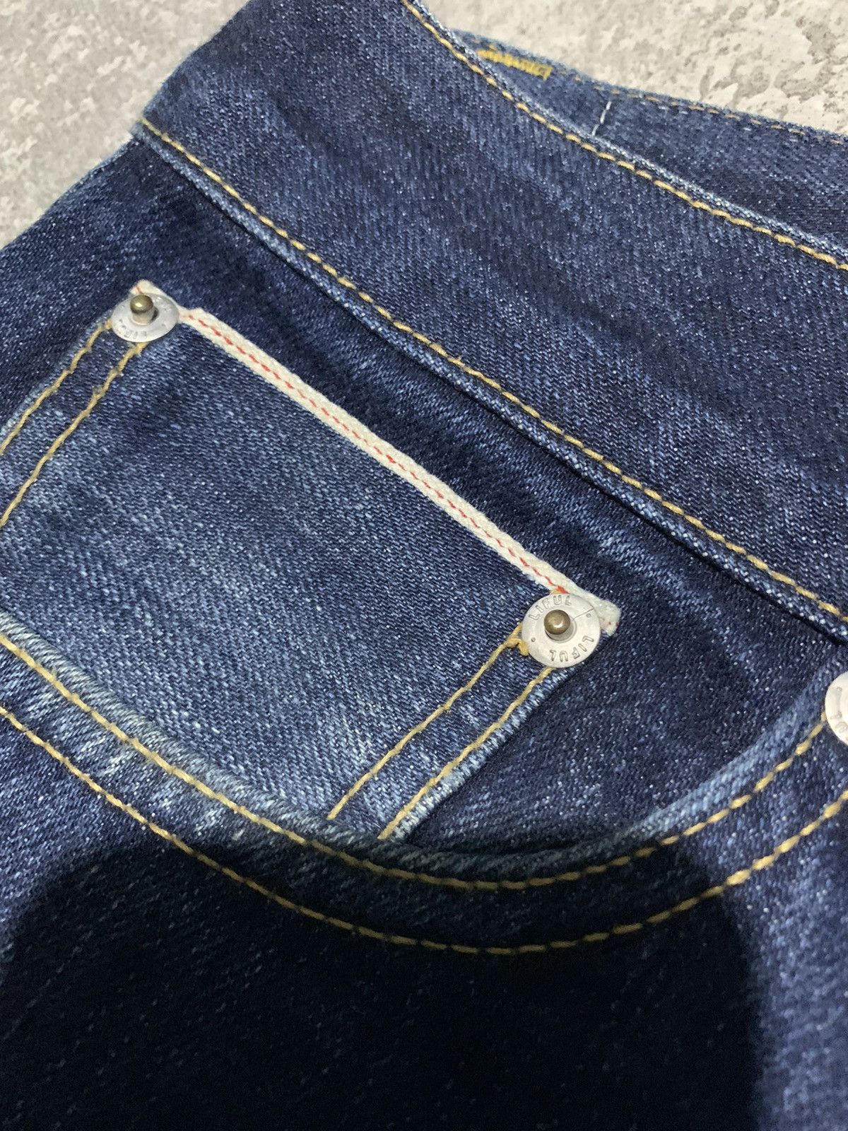 LIFUL MINIMAL GARMENTS S/S 2008 LIFUL slim straight redline selvedge jeans Size US 33 - 7 Thumbnail
