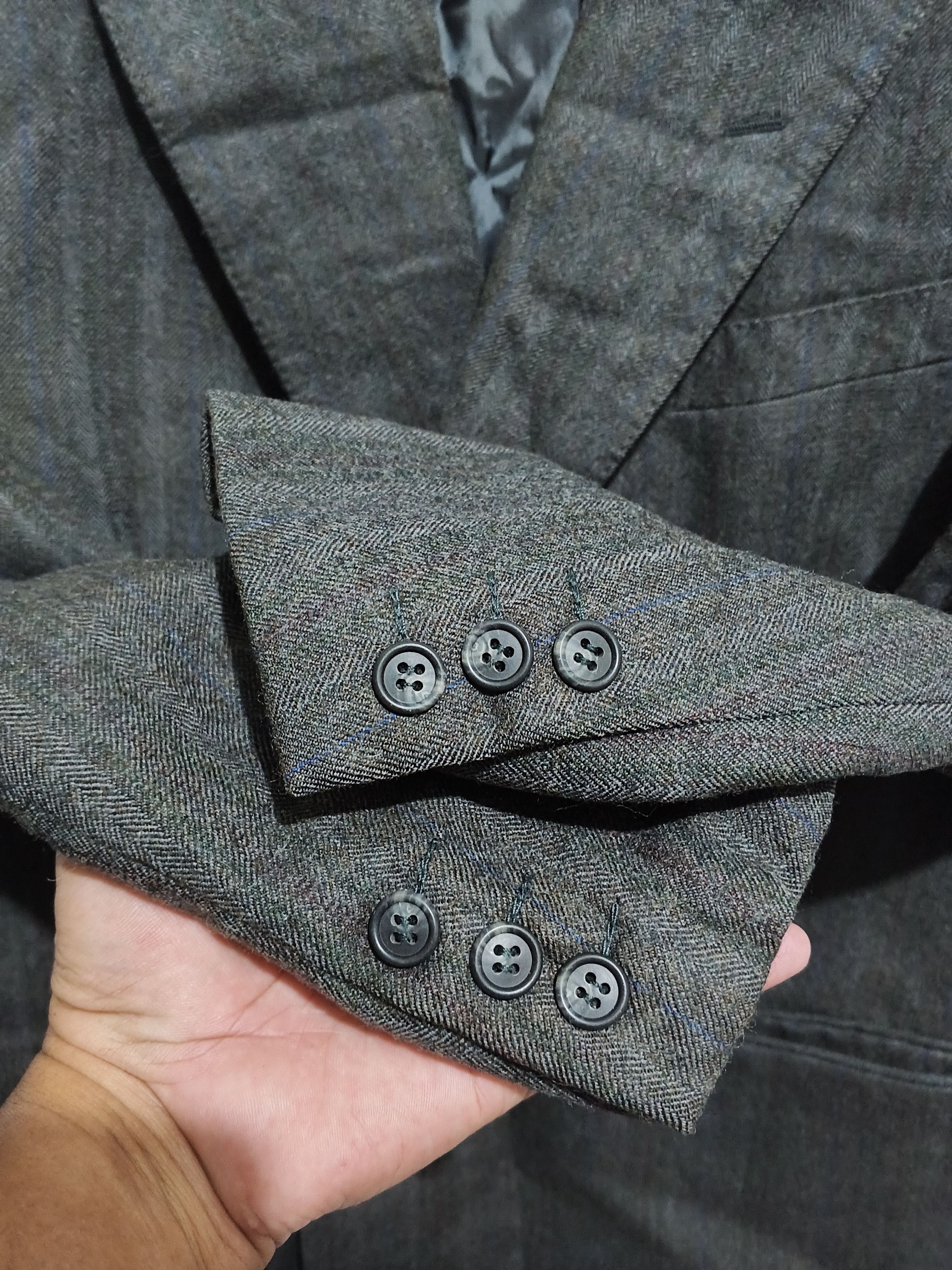 Valentino Valentino Uomo 80-90s Wool Double Breasted suit set up Size 48R - 15 Thumbnail