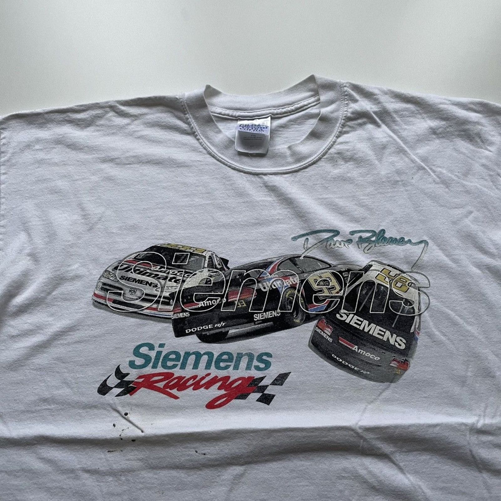 NASCAR × Vintage Vintage 90s Nascar Siemen Racing Graphic T Shirt XXL Rare Size US XXL / EU 58 / 5 - 2 Thumbnail