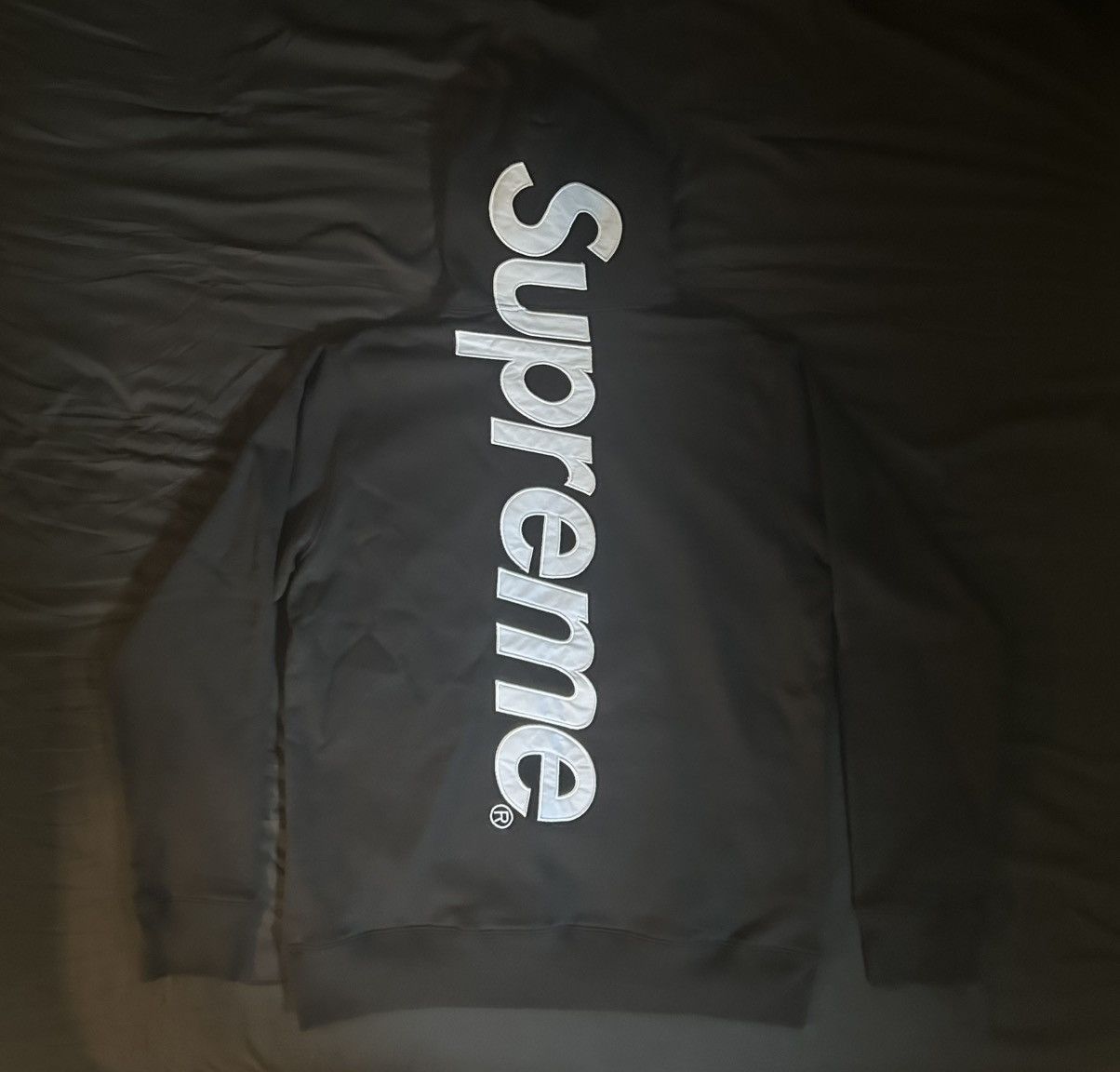 Supreme Supreme Satin Applique Hoodie Size US XL / EU 56 / 4 - 1 Thumbnail