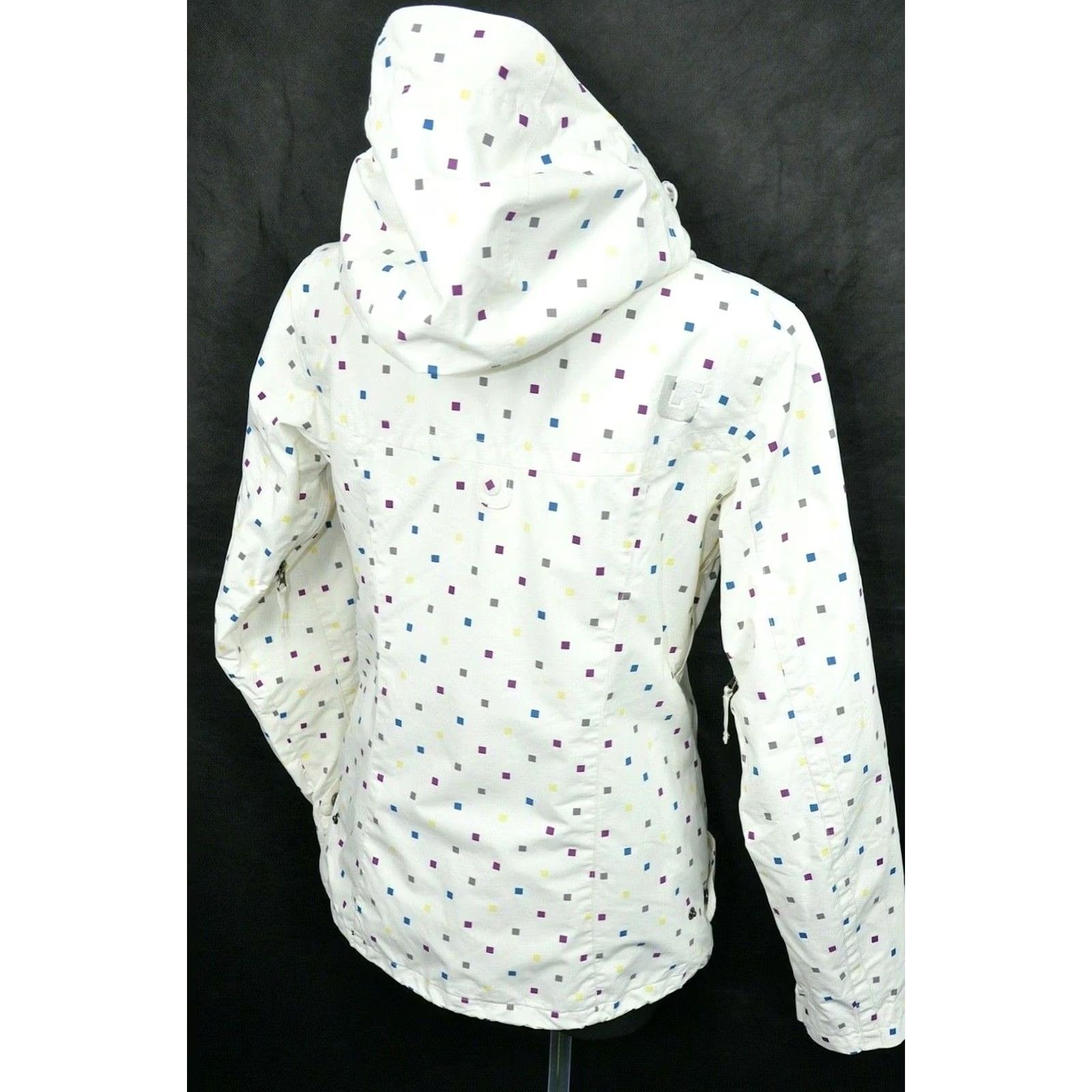 Burton Burton Dryride Snowboard White Jacket M Womens Color White, Nylon, Zip, Ski Jacket, Burton Dry Ride, 100% Nylon, Size M, Womens, 20s, Casual Size M / US 6-8 / IT 42-44 - 3 Thumbnail