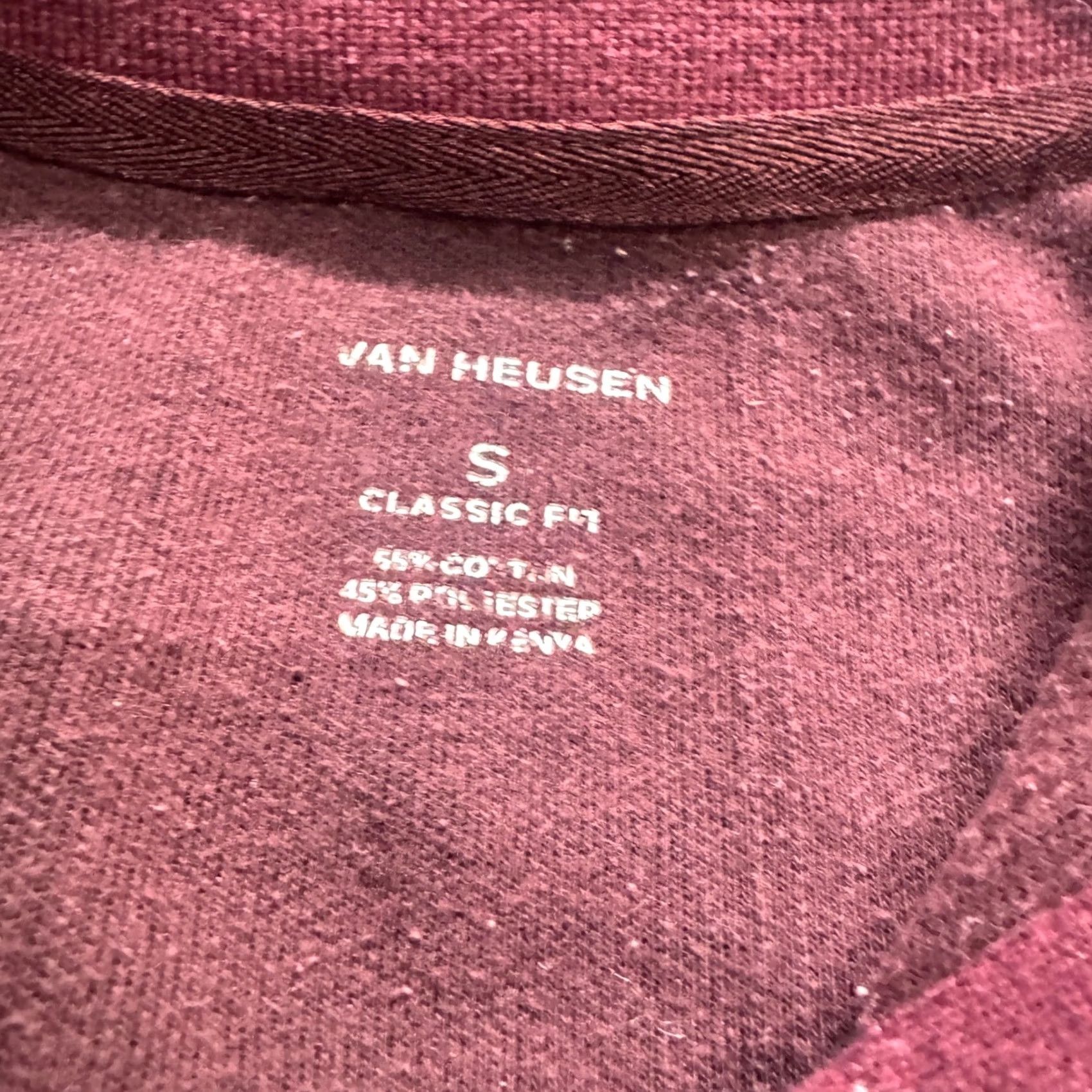 Vintage VINTAGE Van Heusen Polo Shirt Mens S Long-sleeve Maroon 90s Y2K Polo Shirt Mens S Maroon Vintage 90s Y2K Size US S / EU 44-46 / 1 - 4 Thumbnail