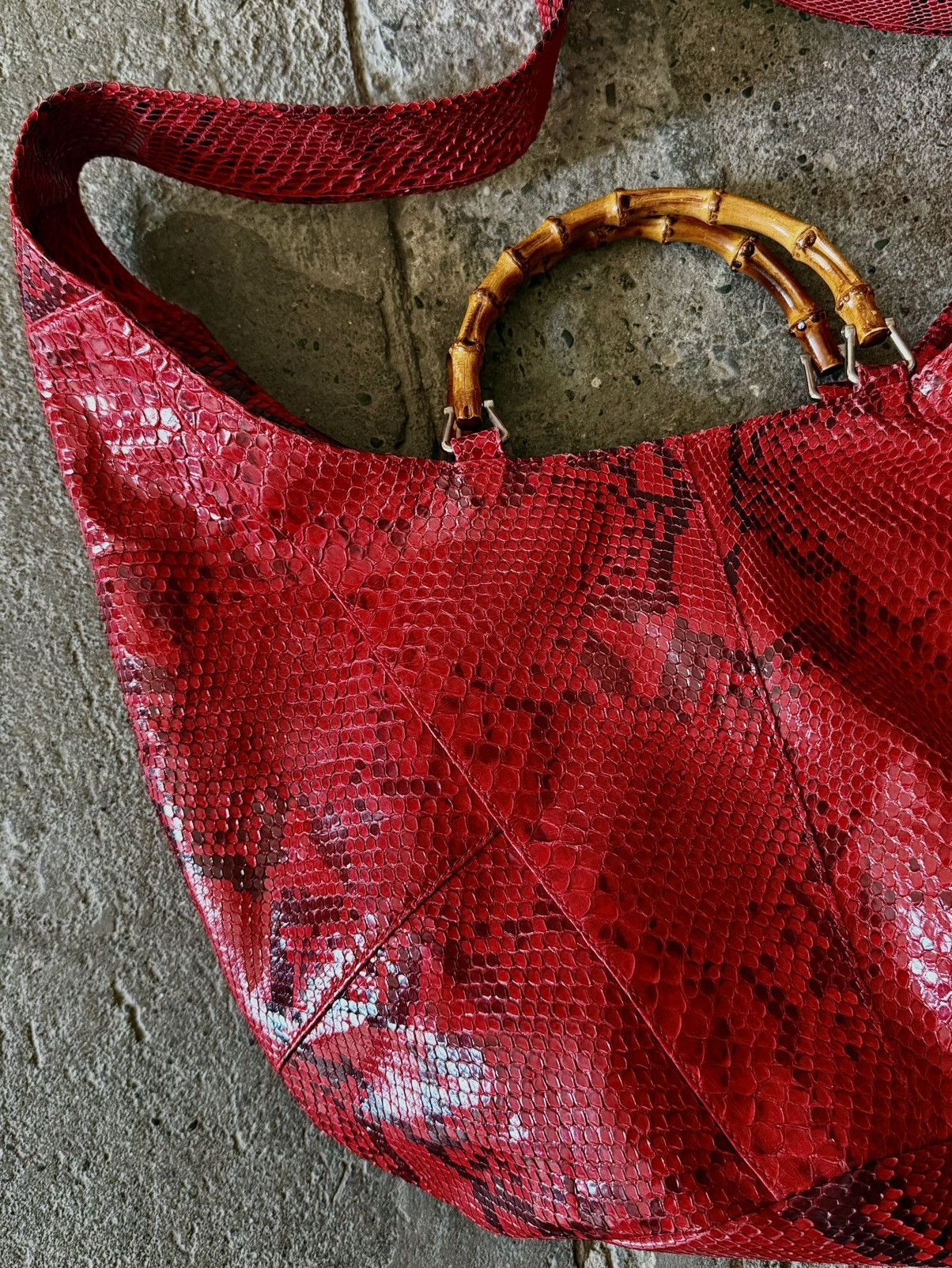 Gucci Gucci - Tom Ford - 1996 Python Bamboo - Cross Body Bag Size ONE SIZE - 10 Thumbnail
