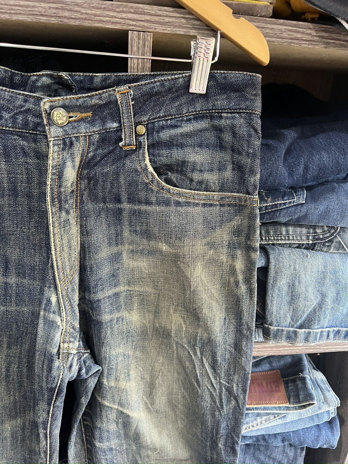 Other 🔥Rare Macarena Full Zipper Distressed Denim Size US 33 - 6 Thumbnail
