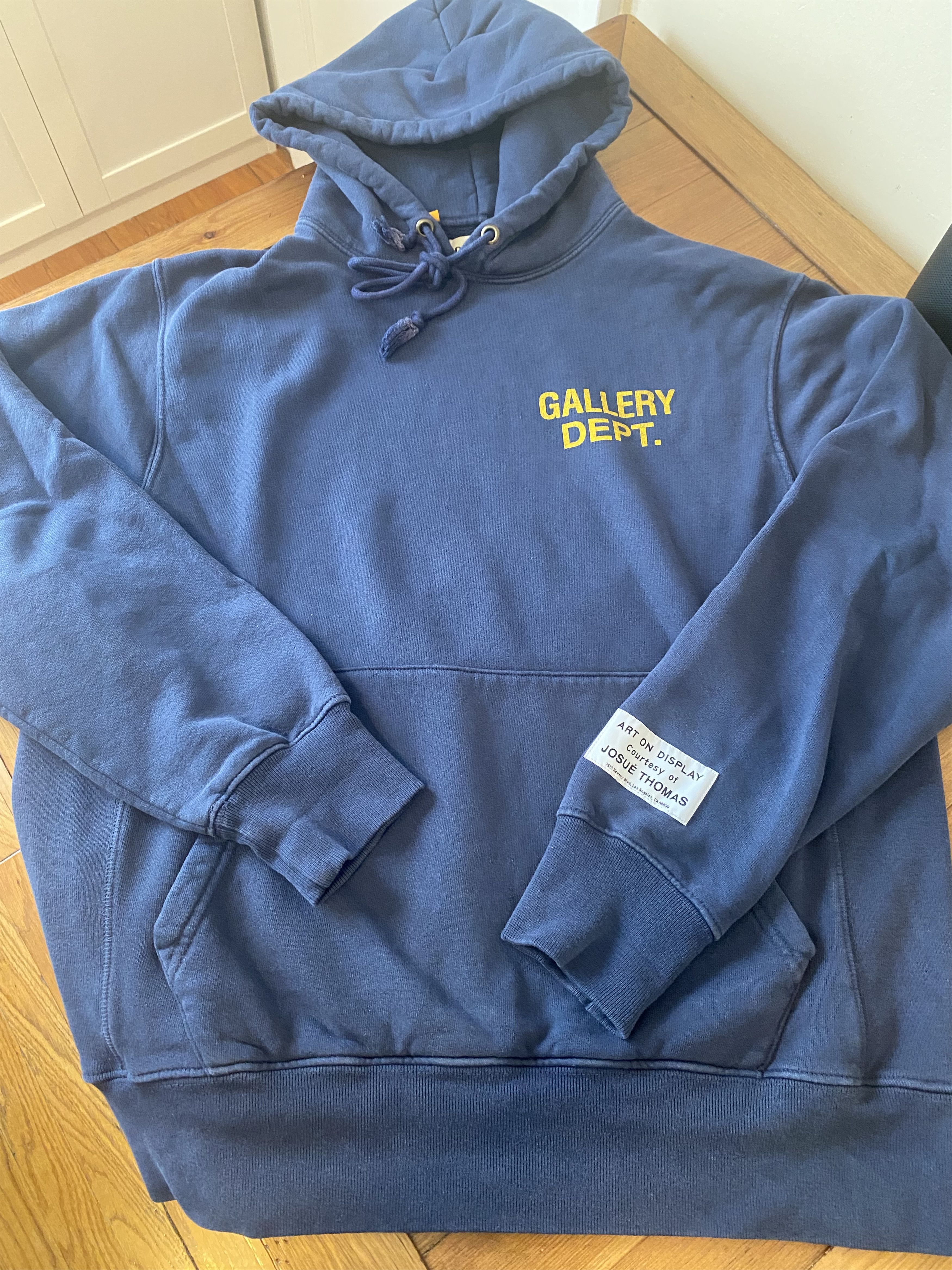 image of Gallery Dept. Navy Hoodie 100% Authentic Men’S Small, Men's