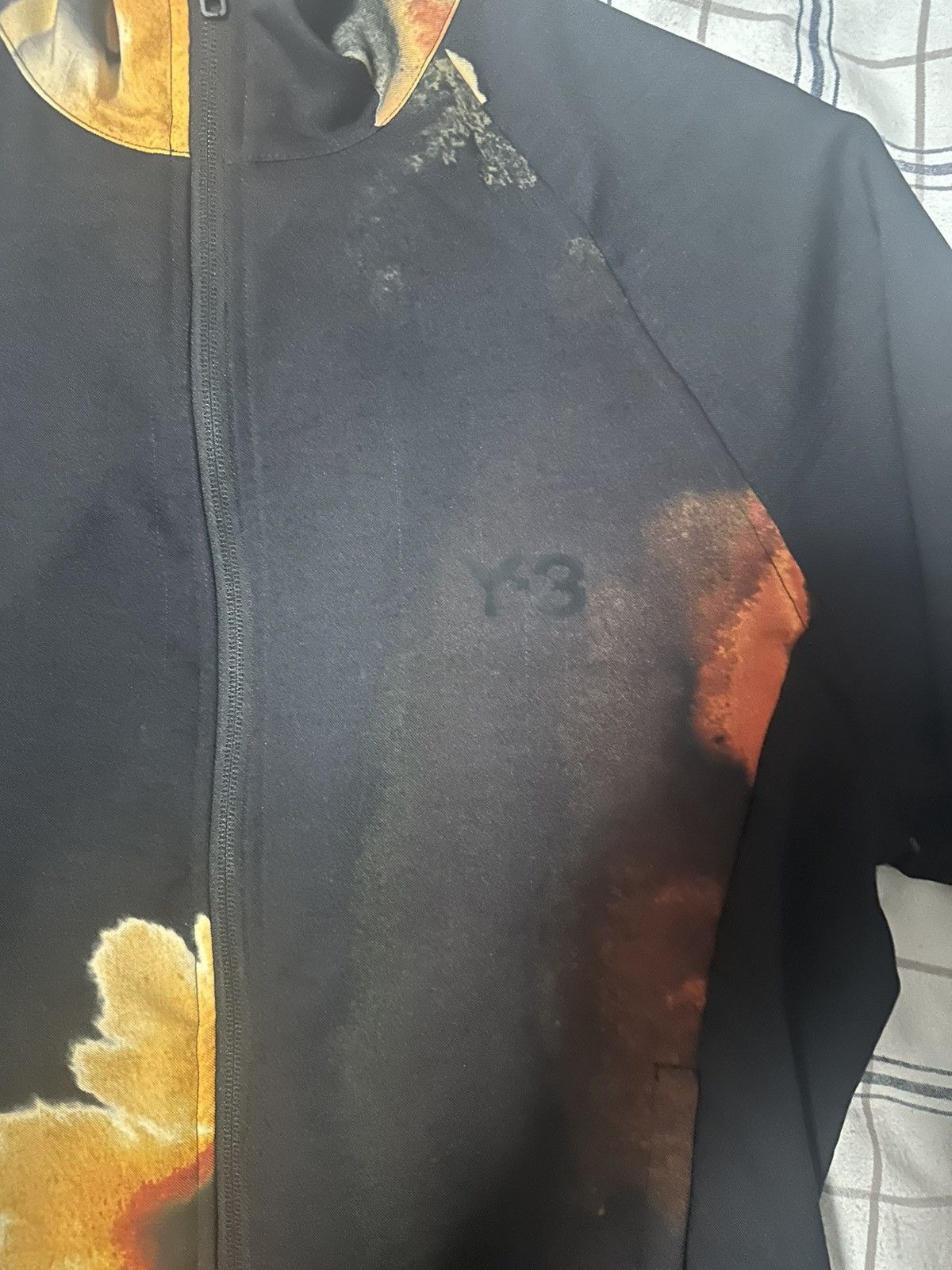 Y-3 Yohji Yamamoto abstract print zip up jacket Size US S / EU 44-46 / 1 - 3 Thumbnail