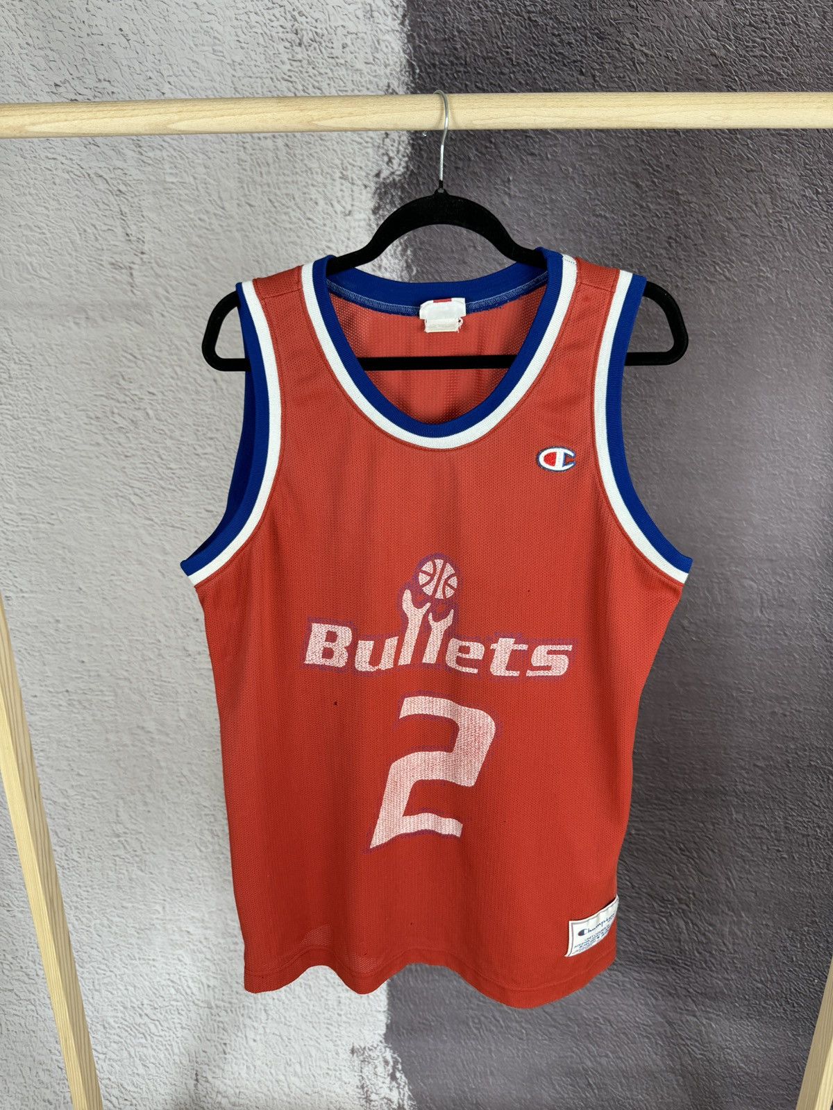 Champion Champion 90s Washington #2 Bullets Chris Webber jersey shirt Size US L / EU 52-54 / 3 - 1 Thumbnail