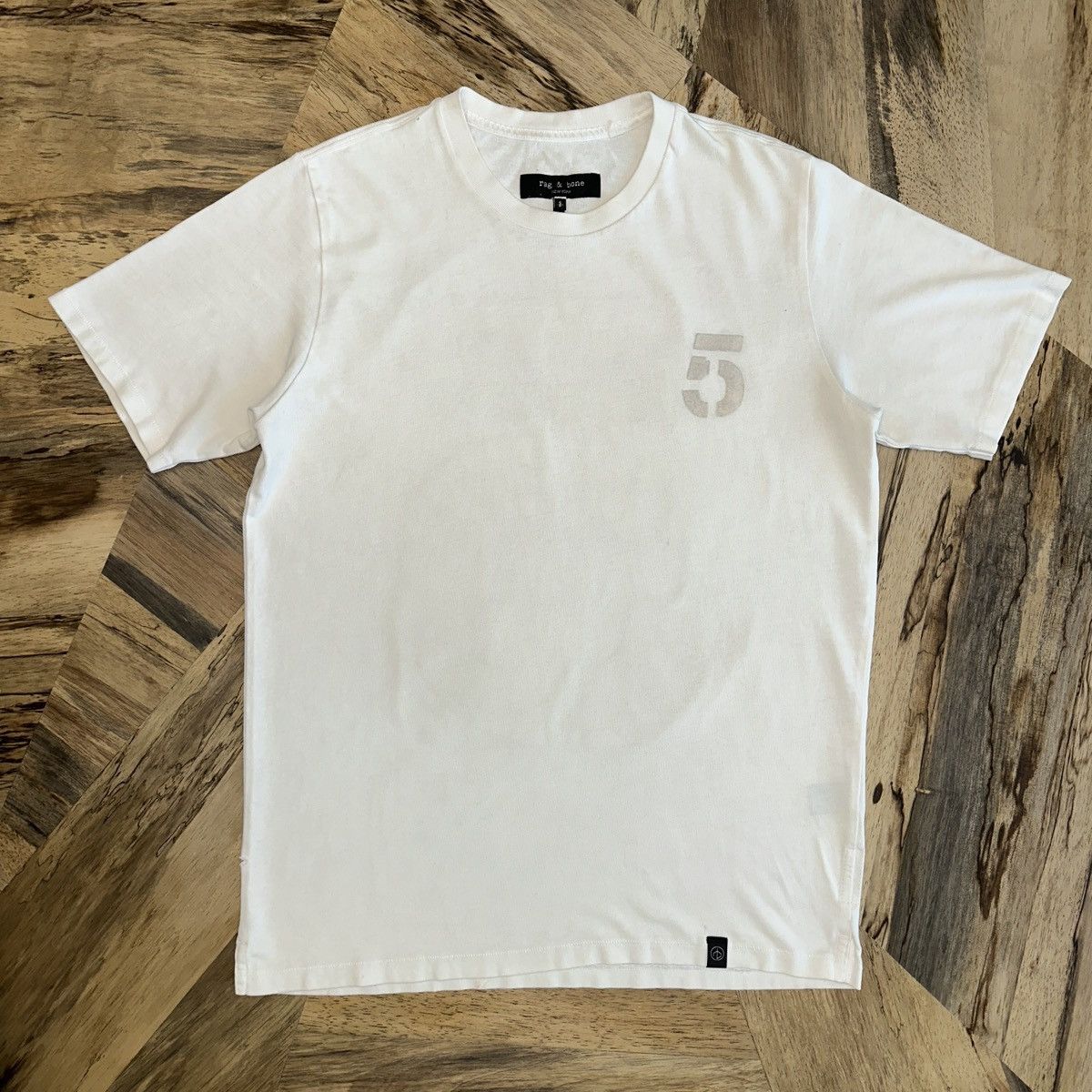 Rag & Bone Rag & Bone “Numbers Game” No.5 Tee Y2K Size US S / EU 44-46 / 1 - 2 Thumbnail