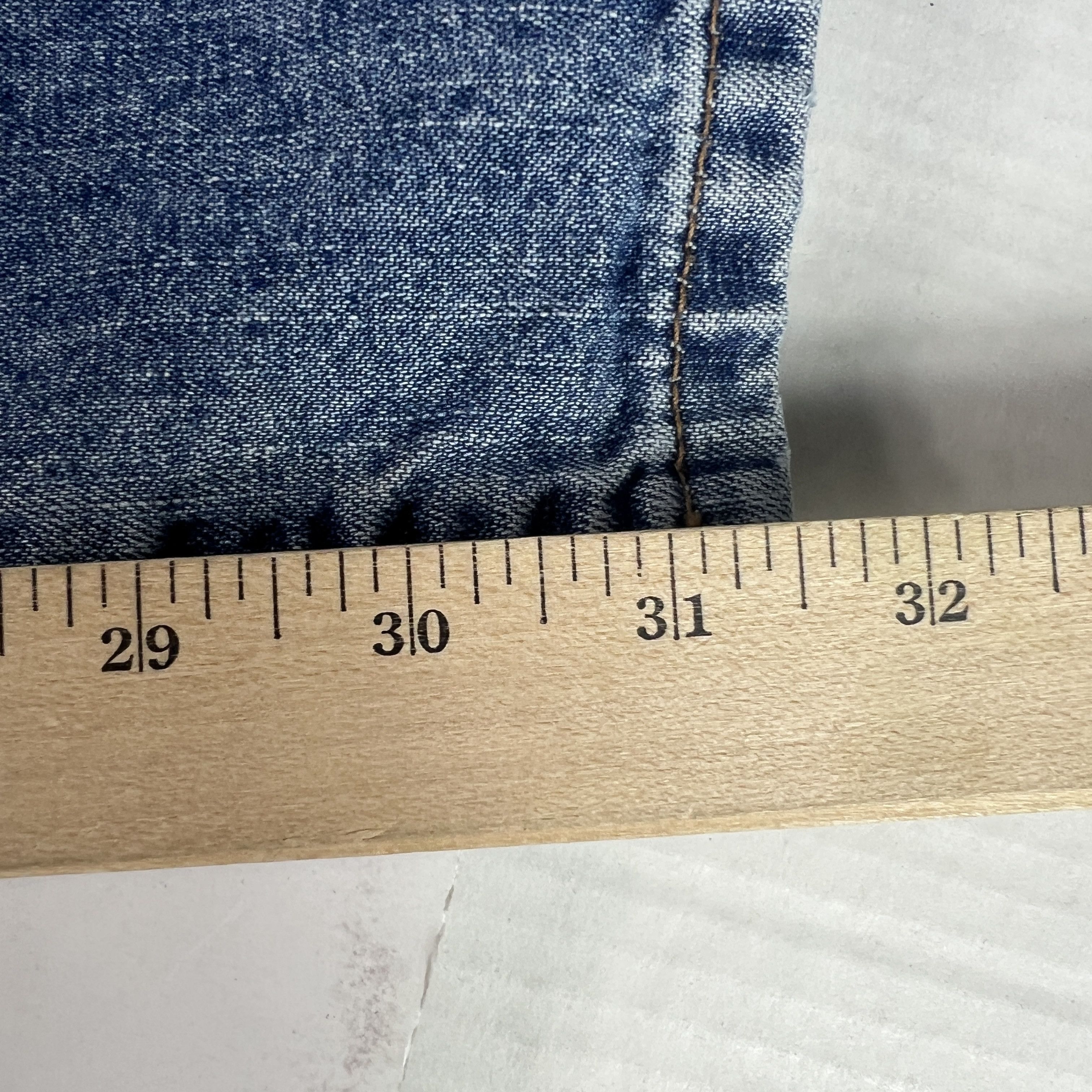 Calvin Klein VTG Calvin Klein Jeans Mid Rise Boot Cut Blue Faded Denim Size 32" / US 10 / IT 46 - 17 Thumbnail
