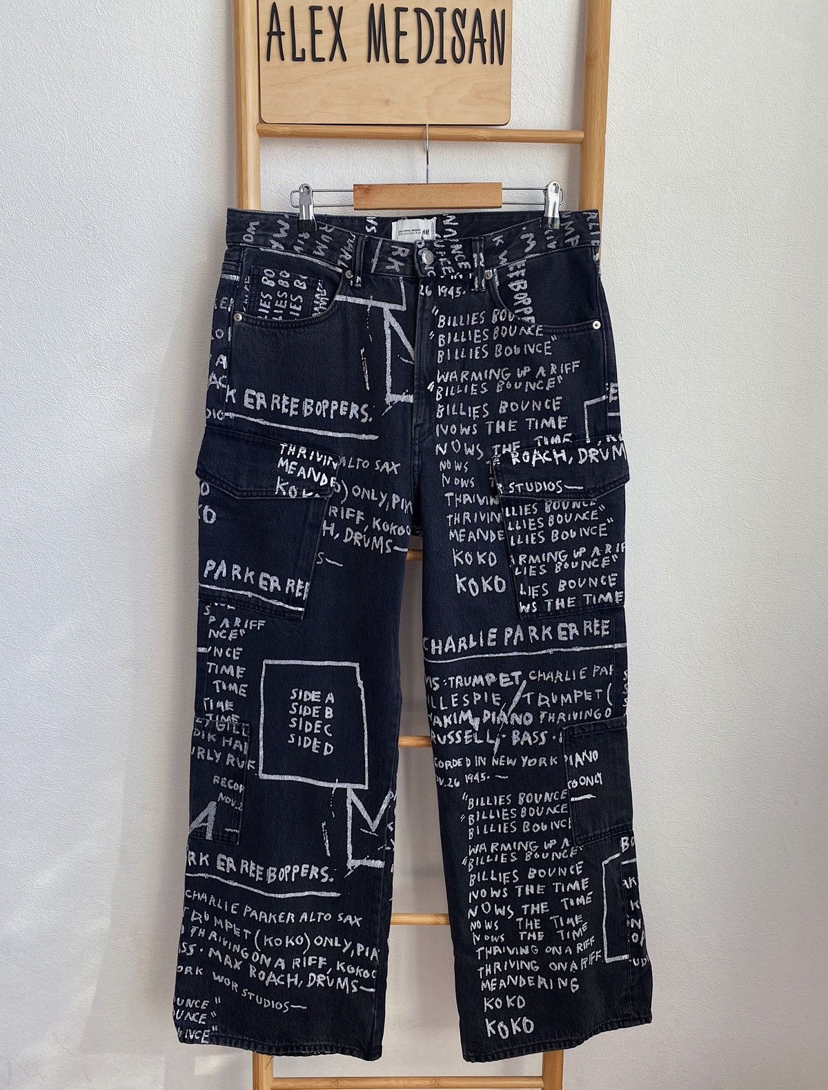 Who Decides War Baggy denim jeans H&M x Basquiat x Ev&Tela