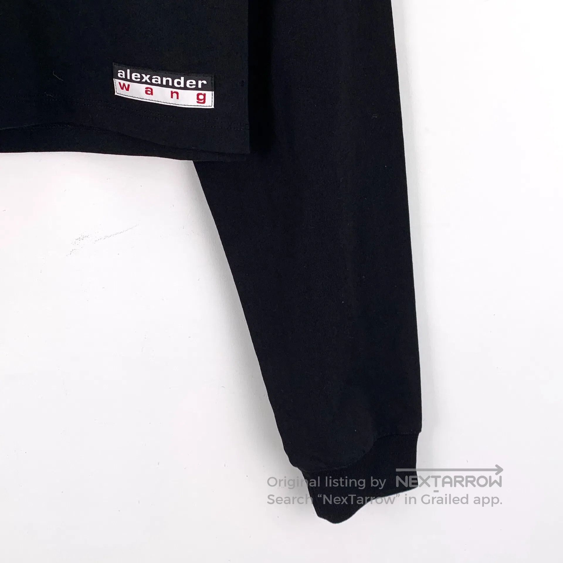 Alexander Wang Alexander Wang Black badge cotton crewneck long-sleeve hoo Size US XS / EU 42 / 0 - 4 Thumbnail