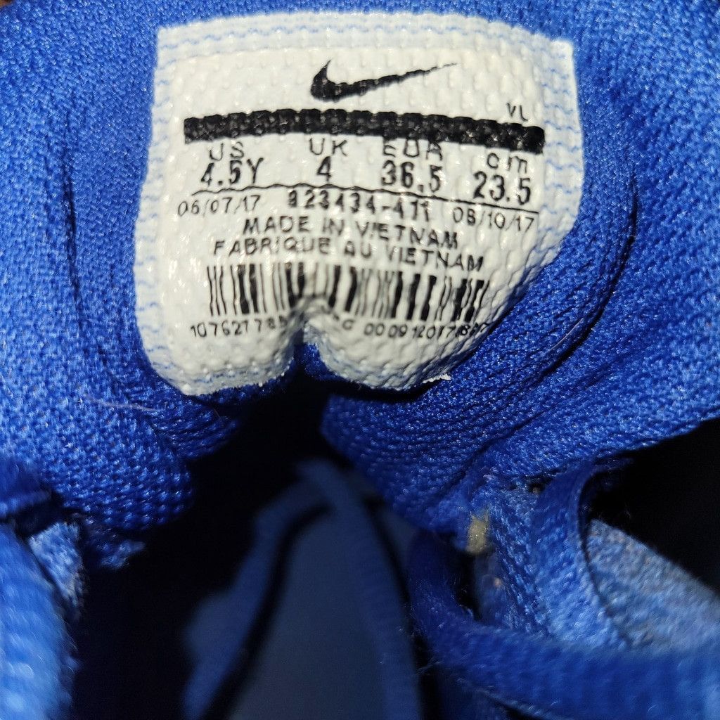 Nike Nike Huaraches Pro Mid White Blue Football Cleats Youth 4.5 Size US 5.5 / EU 38 - 8 Thumbnail