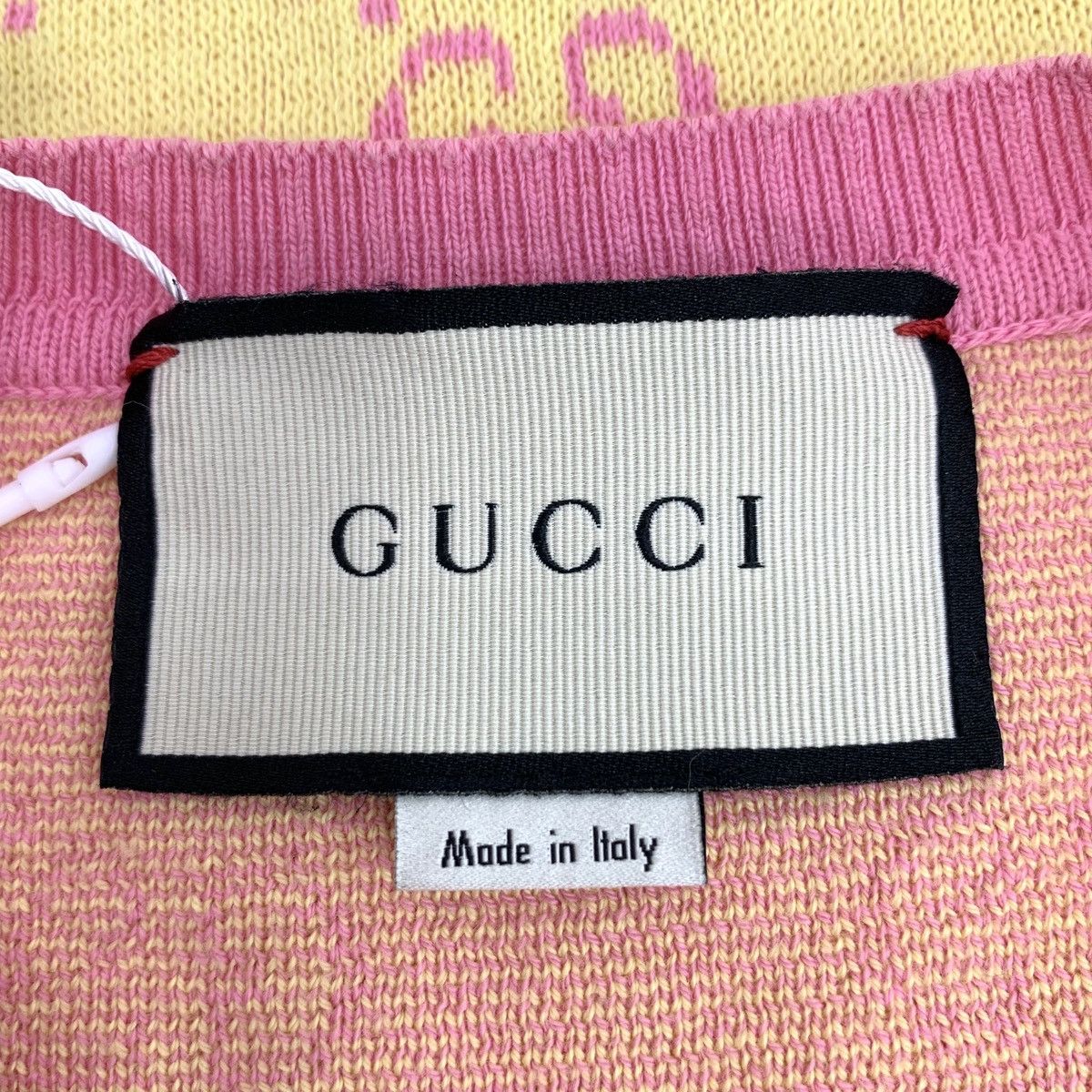 Gucci Gucci Logo All Over Print Cotton Short Sleeve Knit Size S / US 4 / IT 40 - 5 Thumbnail