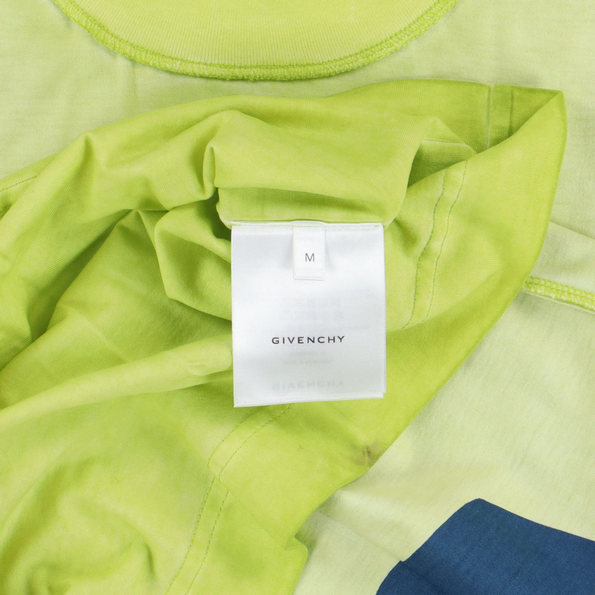 (B).Stroy × Givenchy Green Inside Out Global Peace Logo Oversized T-Shirt Size US M / EU 48-50 / 2 - 6 Thumbnail