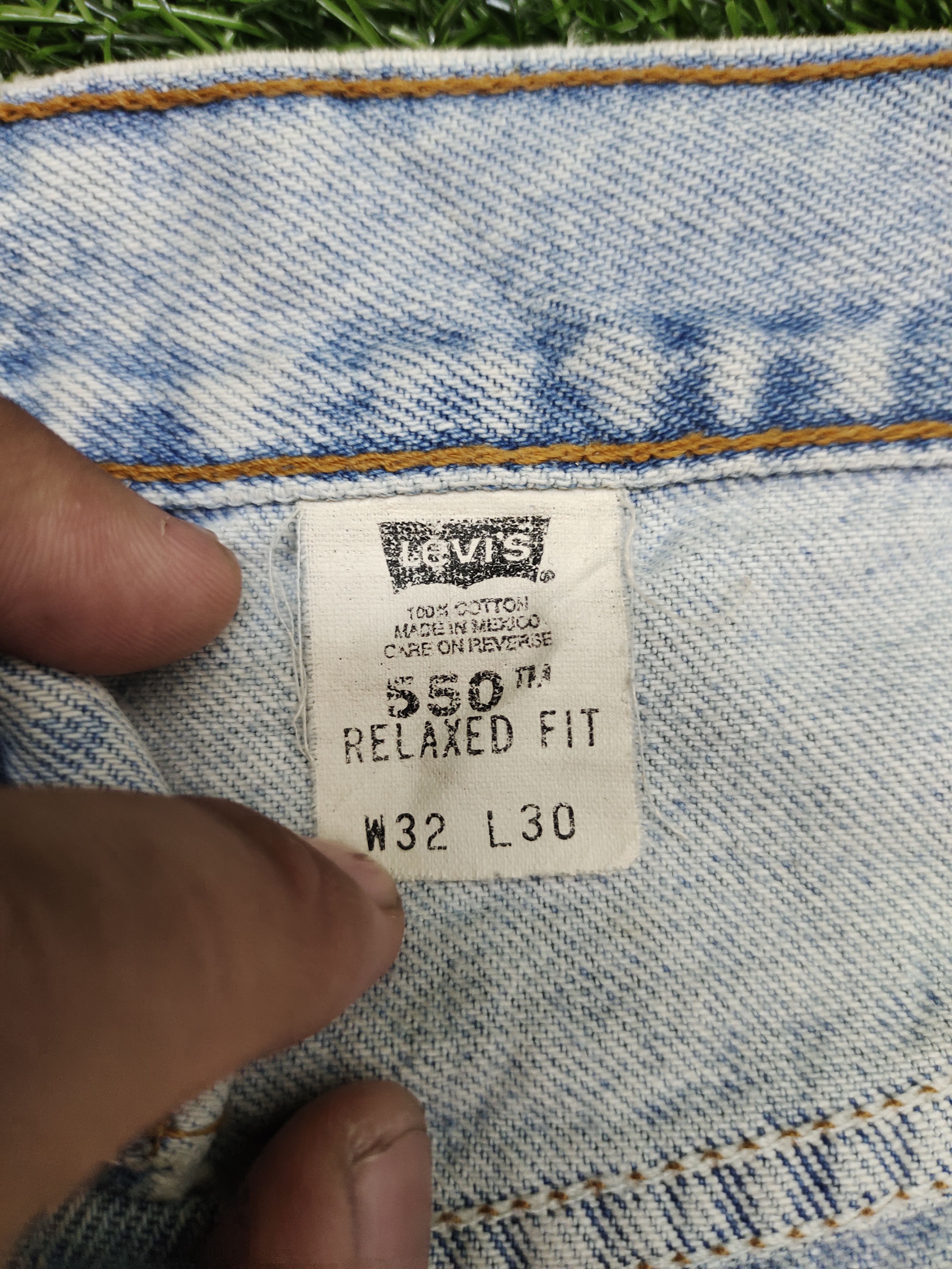 Levi's Vintage Clothing Size 32x29 Vintage Levis 550 Light Wash Jeans Relaxed Fit Size US 32 / EU 48 - 17 Thumbnail