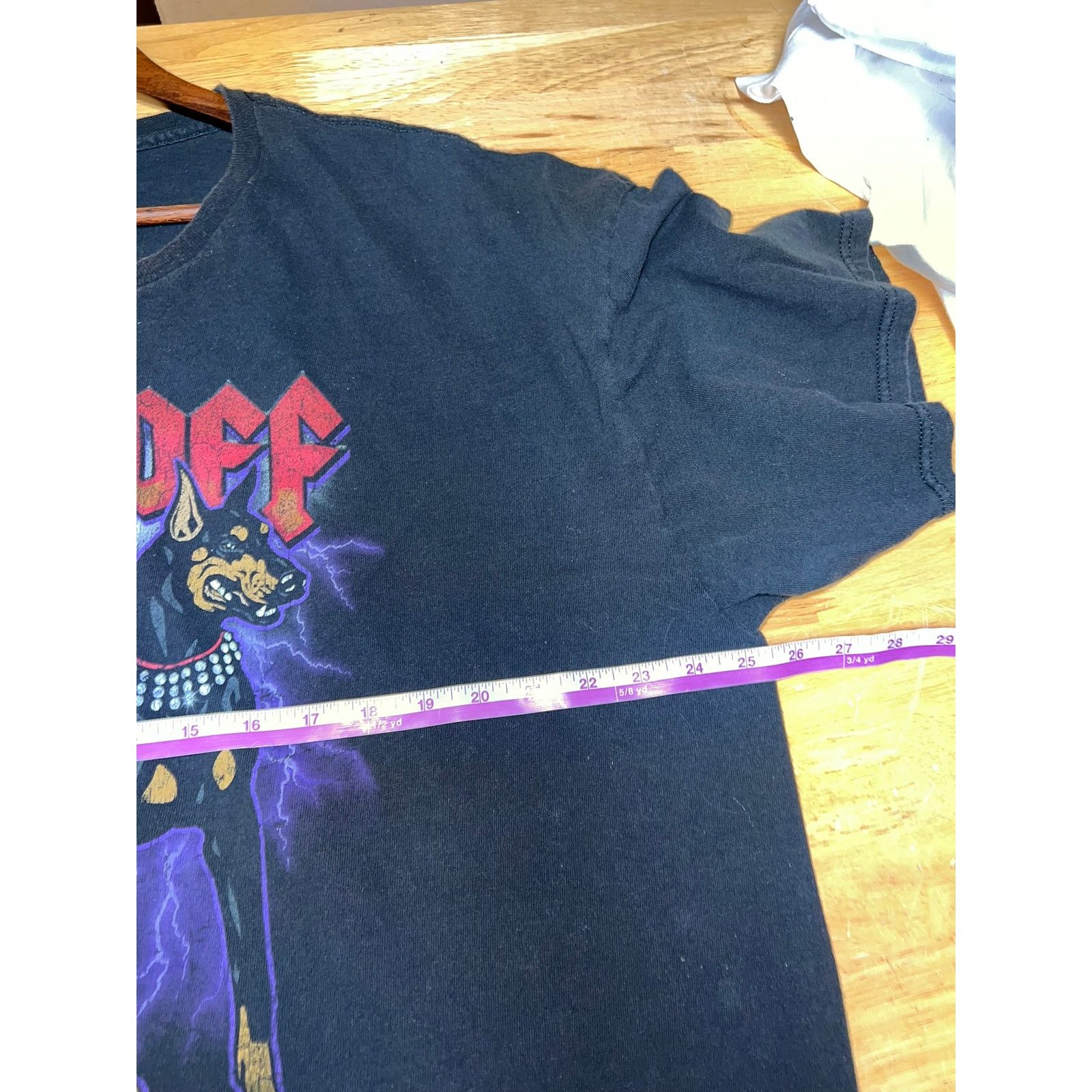 Vintage Copied - Dom Back Off Shirt Black Graphic Dog Lightning 3XL Size US XXL / EU 58 / 5 - 7 Thumbnail