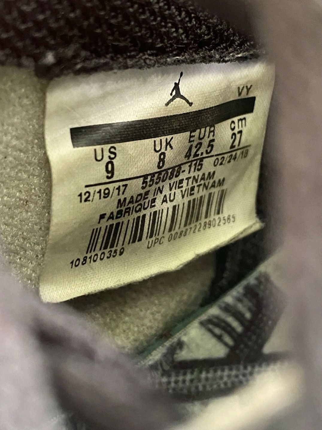 Jordan Brand Nike Air Jordan Retro 1 High Best Hand In The Game Blue Moon Size US 9 / EU 42 - 7 Thumbnail