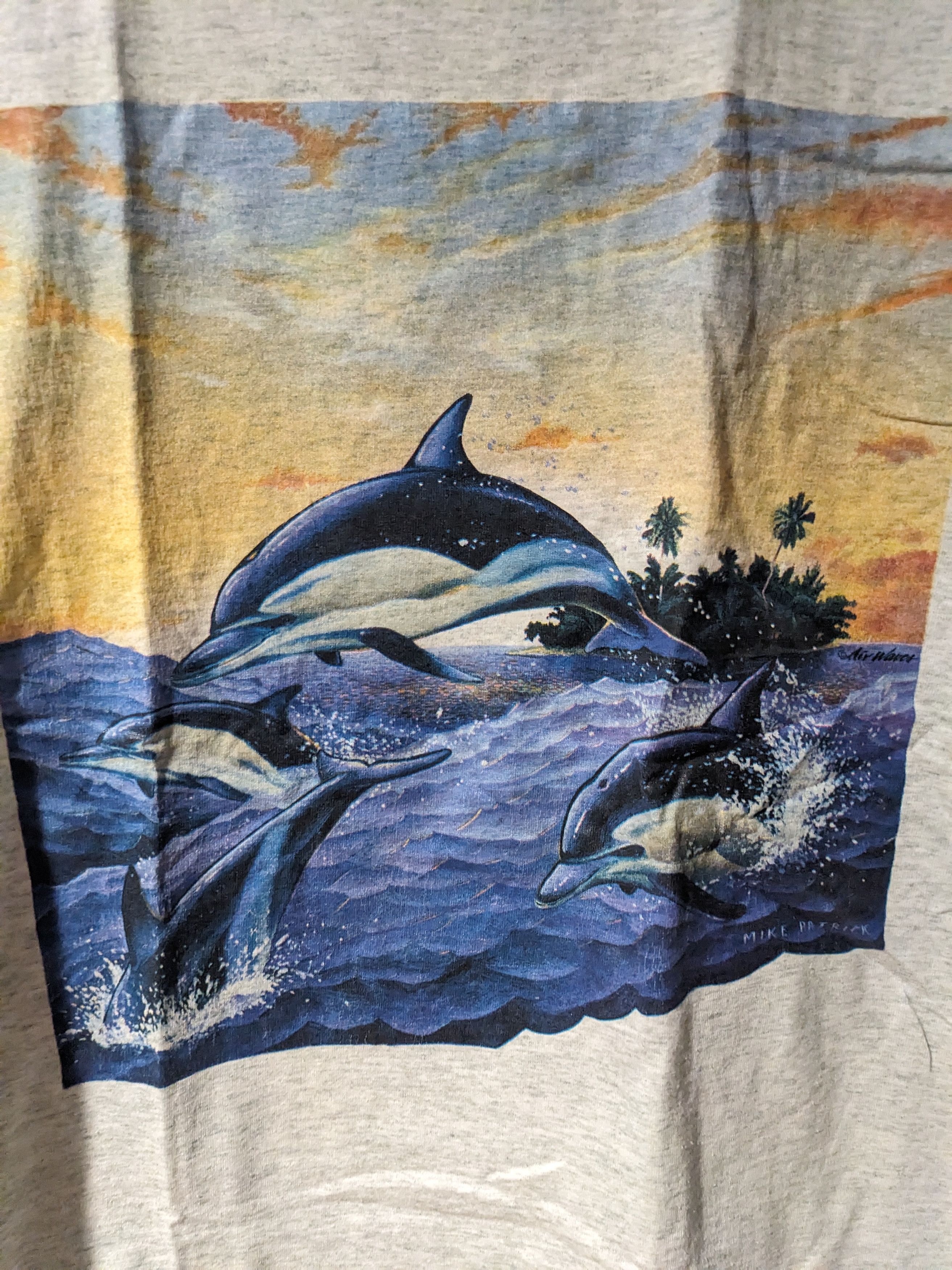 Vintage Vintage 90s Dolphin Animal Nature Wildlife Large T-Shirt Size US L / EU 52-54 / 3 - 2 Thumbnail