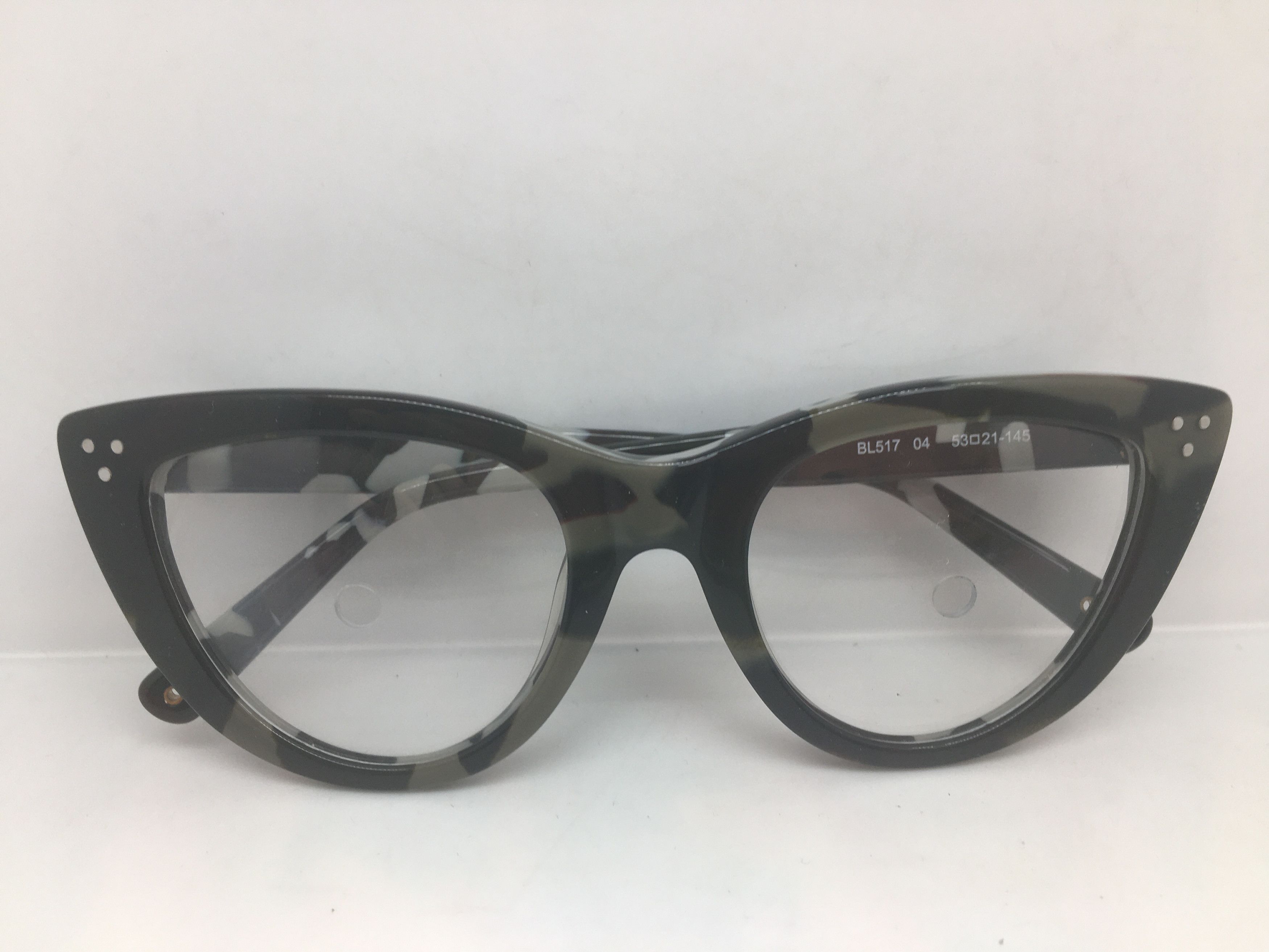 Other Blauer Gray Army Cateye Eyeglasses Frame Size ONE SIZE - 6 Thumbnail
